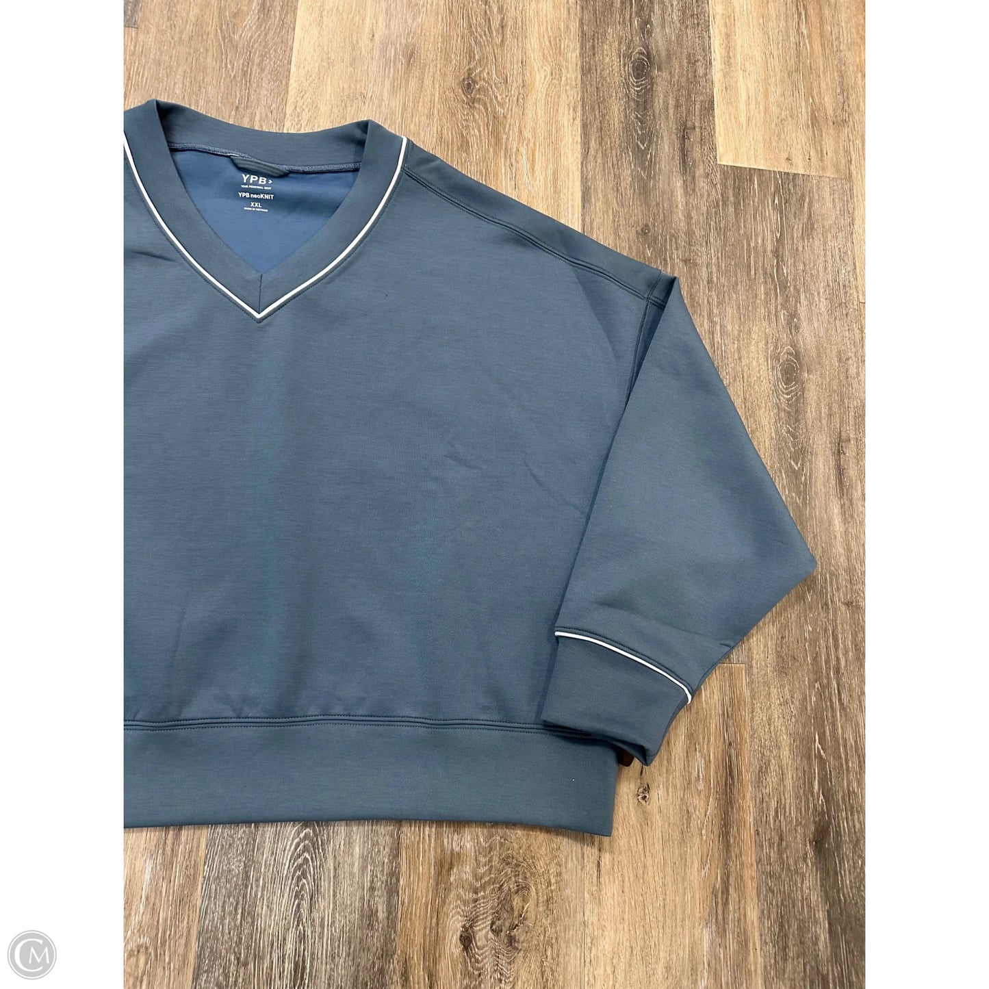 Athletic Sweatshirt Collar By Abercrombie And Fitch In Blue, Size: Xxl