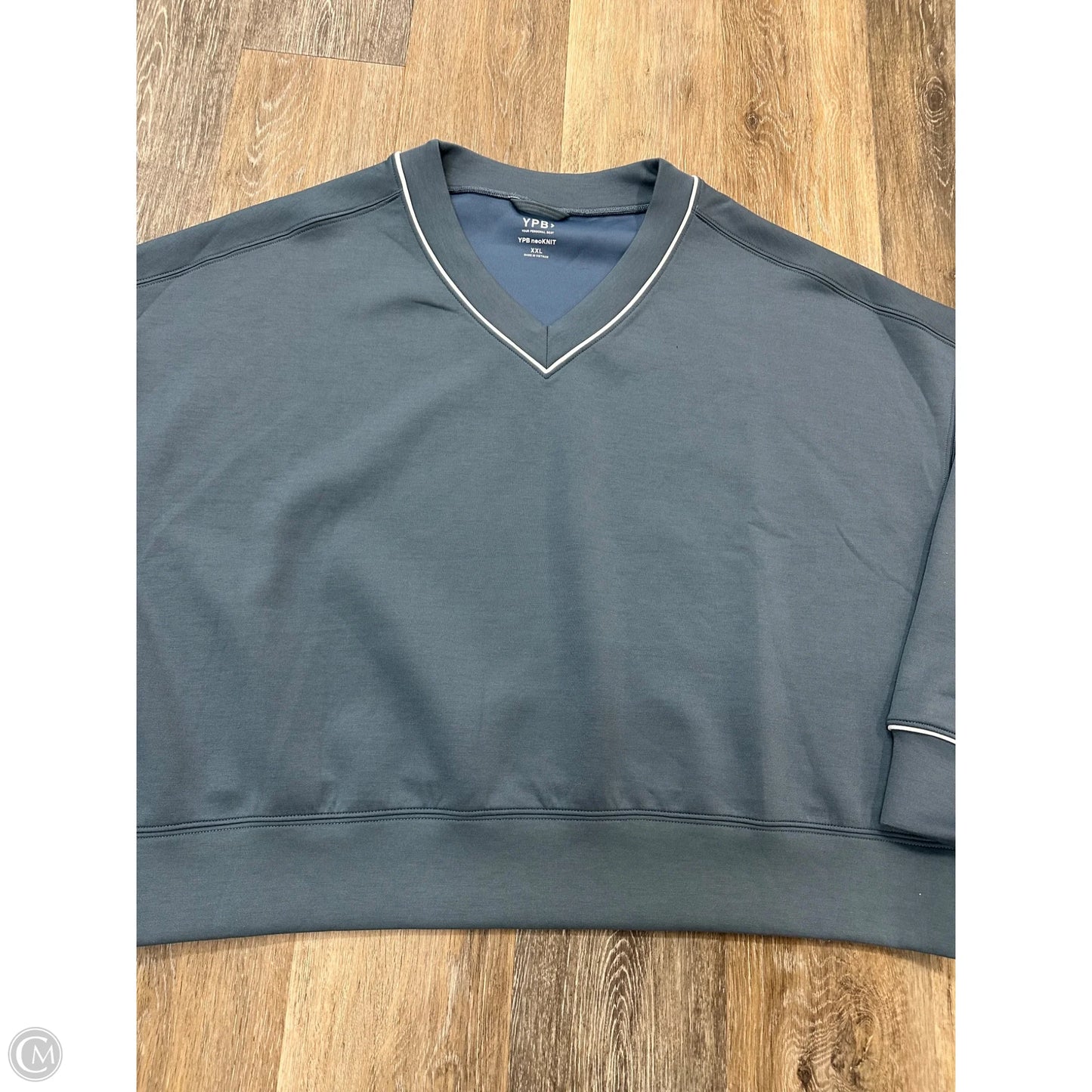 Athletic Sweatshirt Collar By Abercrombie And Fitch In Blue, Size: Xxl