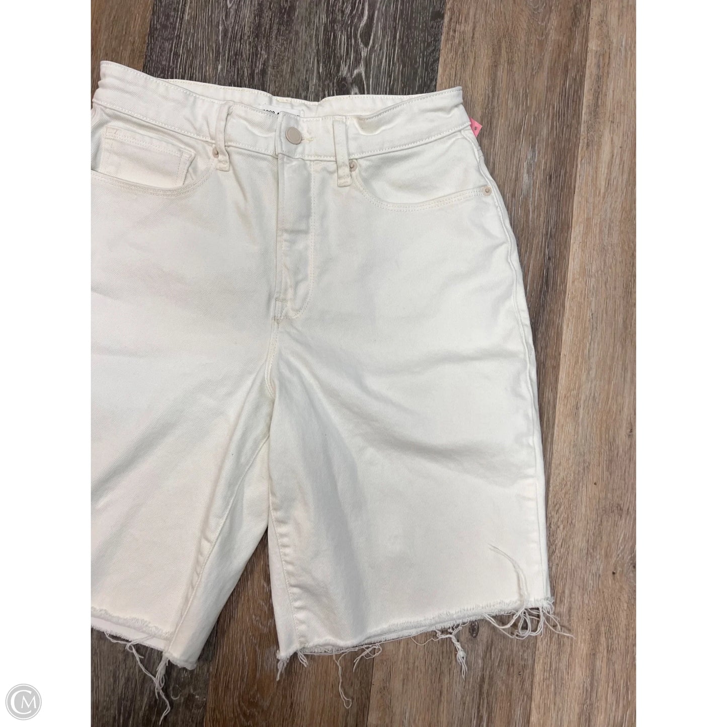 Shorts By Good American In White Denim, Size: 4/27