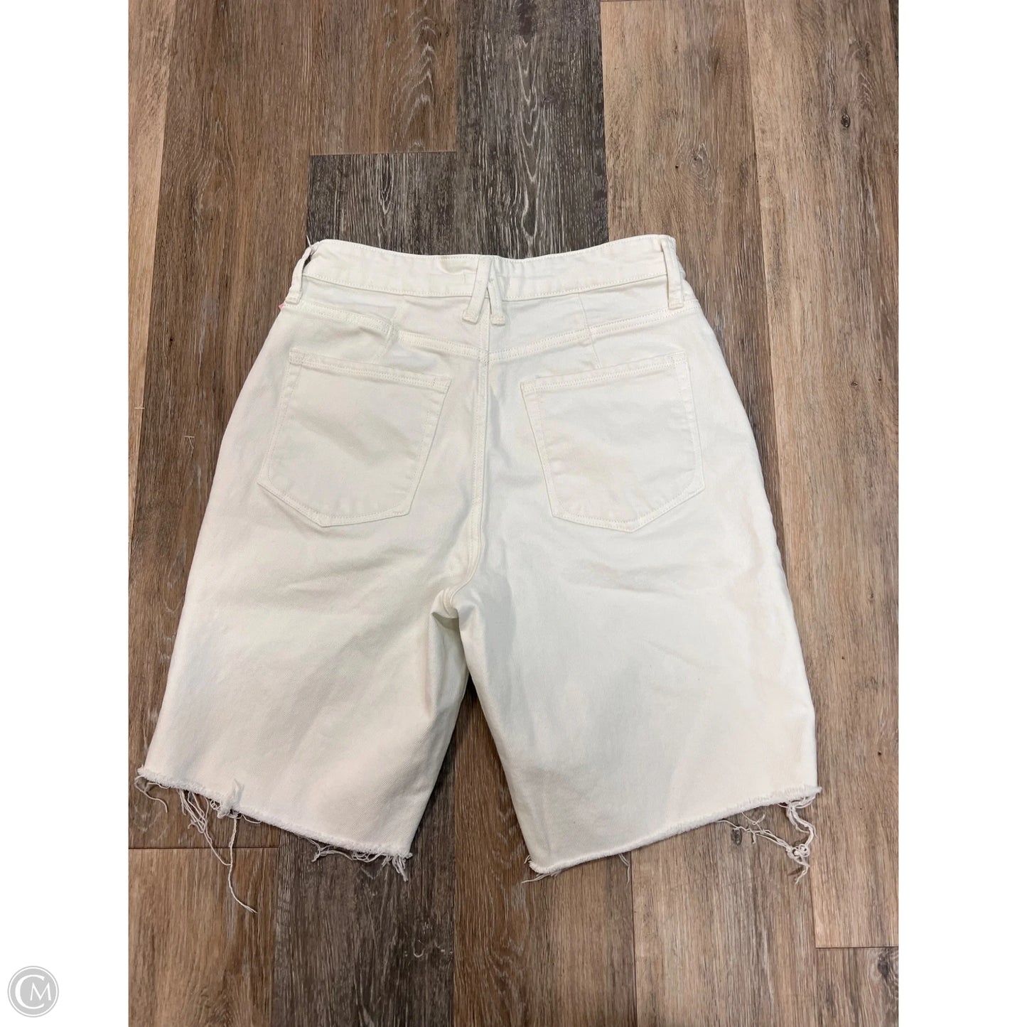 Shorts By Good American In White Denim, Size: 4/27
