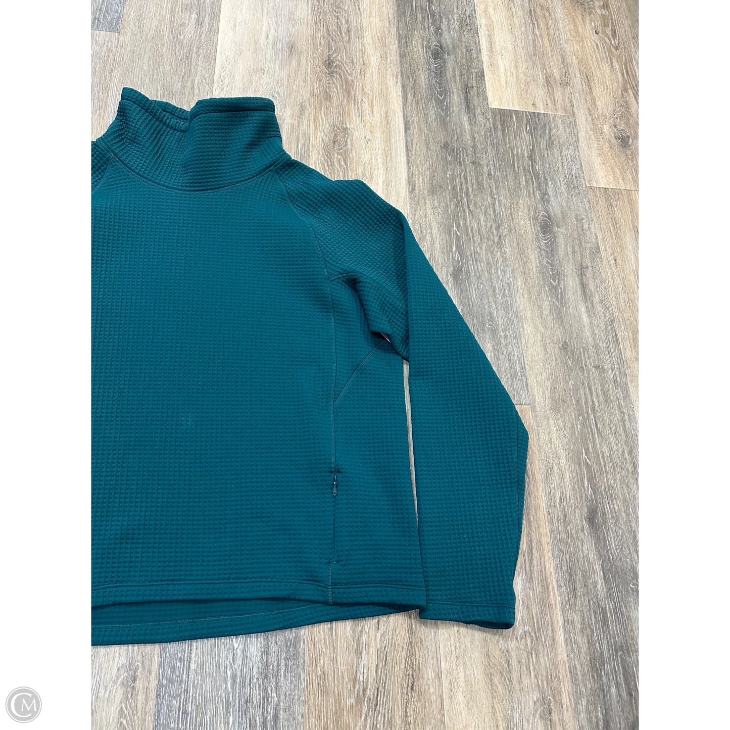 Athletic Sweatshirt Collar By Lululemon In Teal, Size: 12