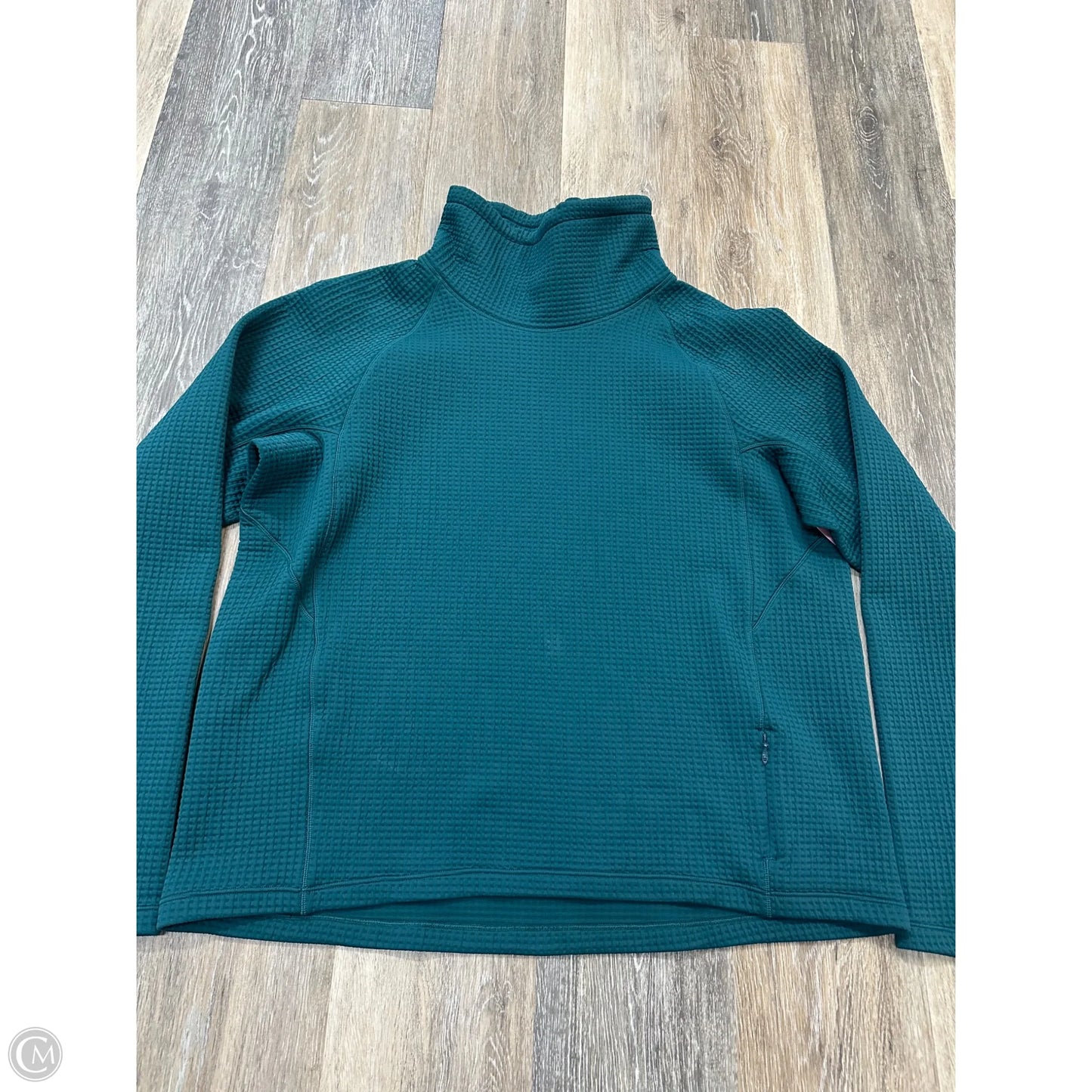 Athletic Sweatshirt Collar By Lululemon In Teal, Size: 12