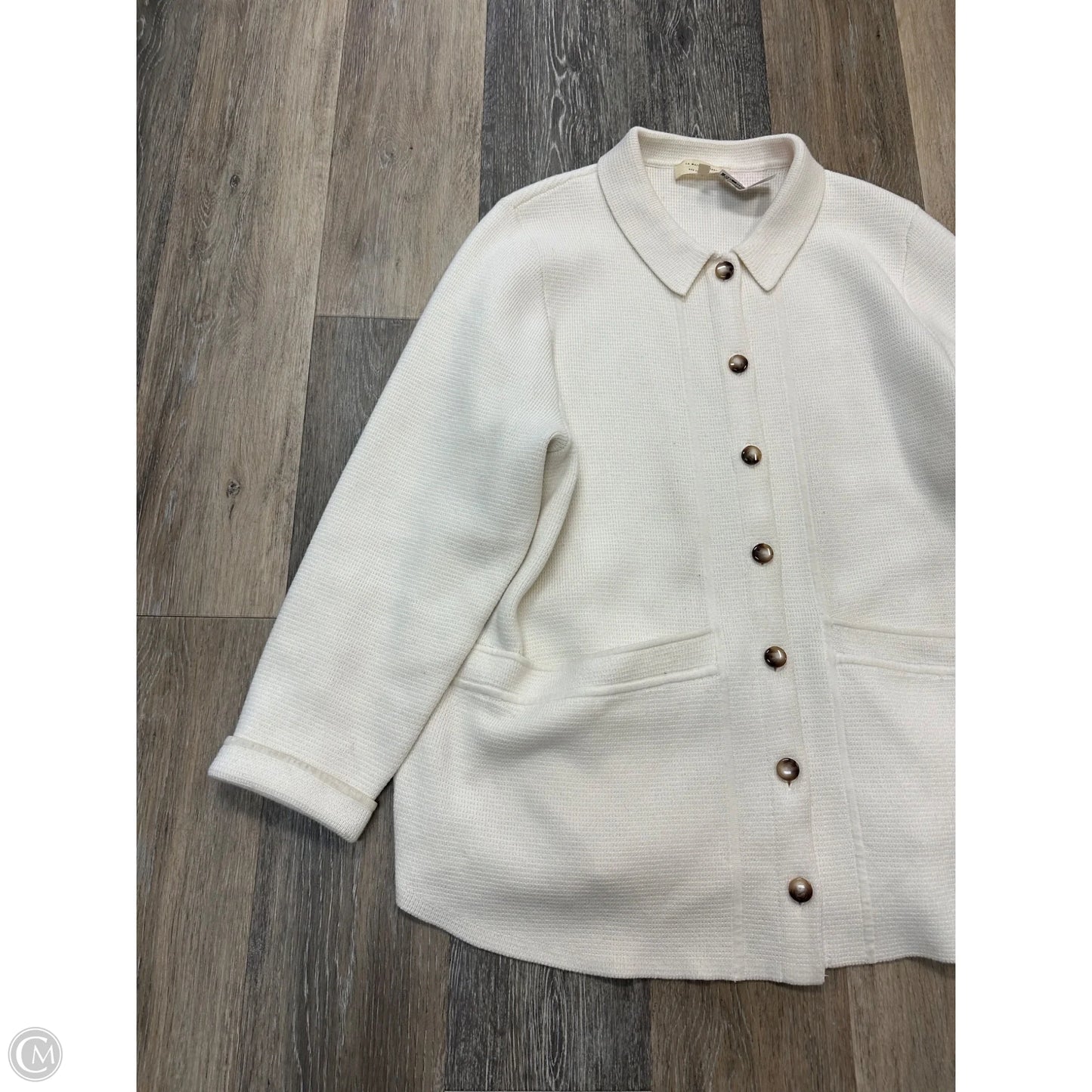 Sweater Cardigan By Sezane In Cream, Size: 3x
