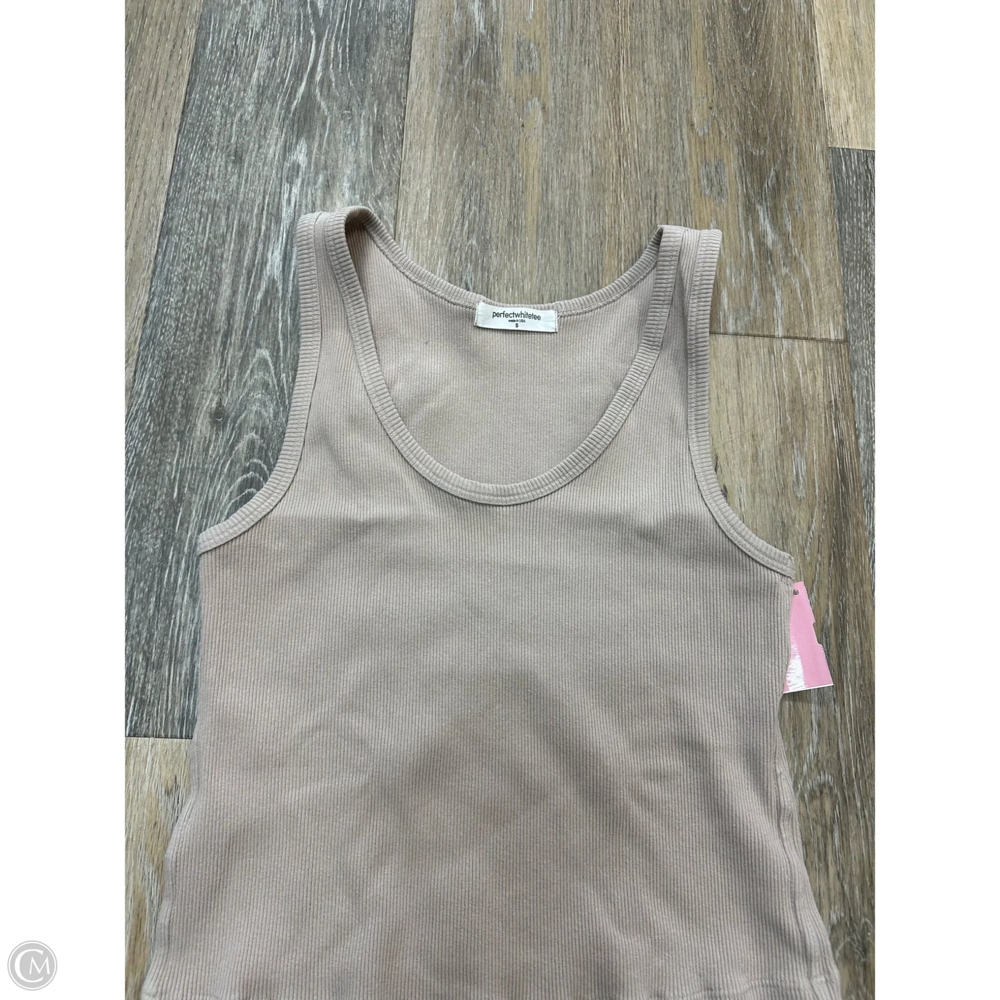 Tank Top By Perfect White Tee In Beige, Size: S