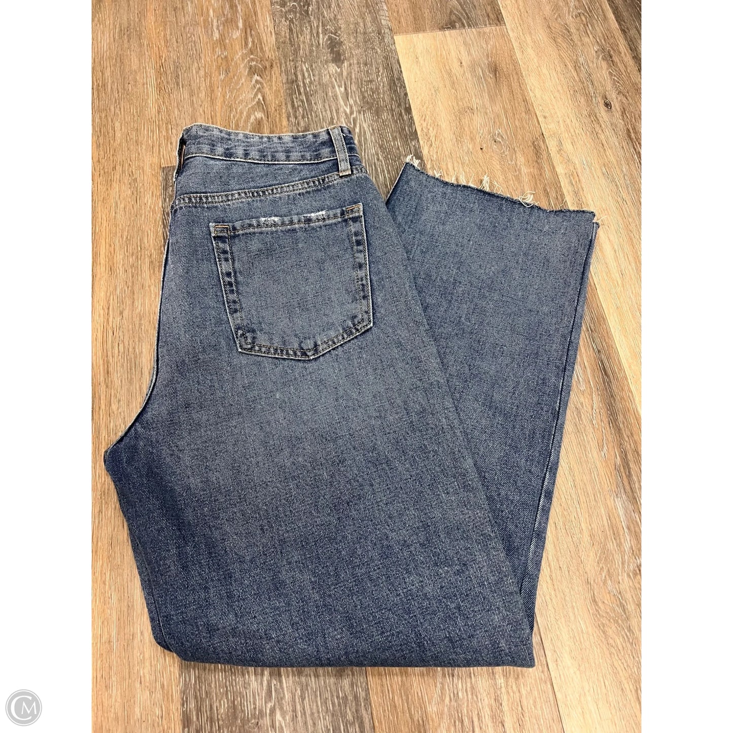 Jeans Straight By Just Black In Blue Denim, Size: 10