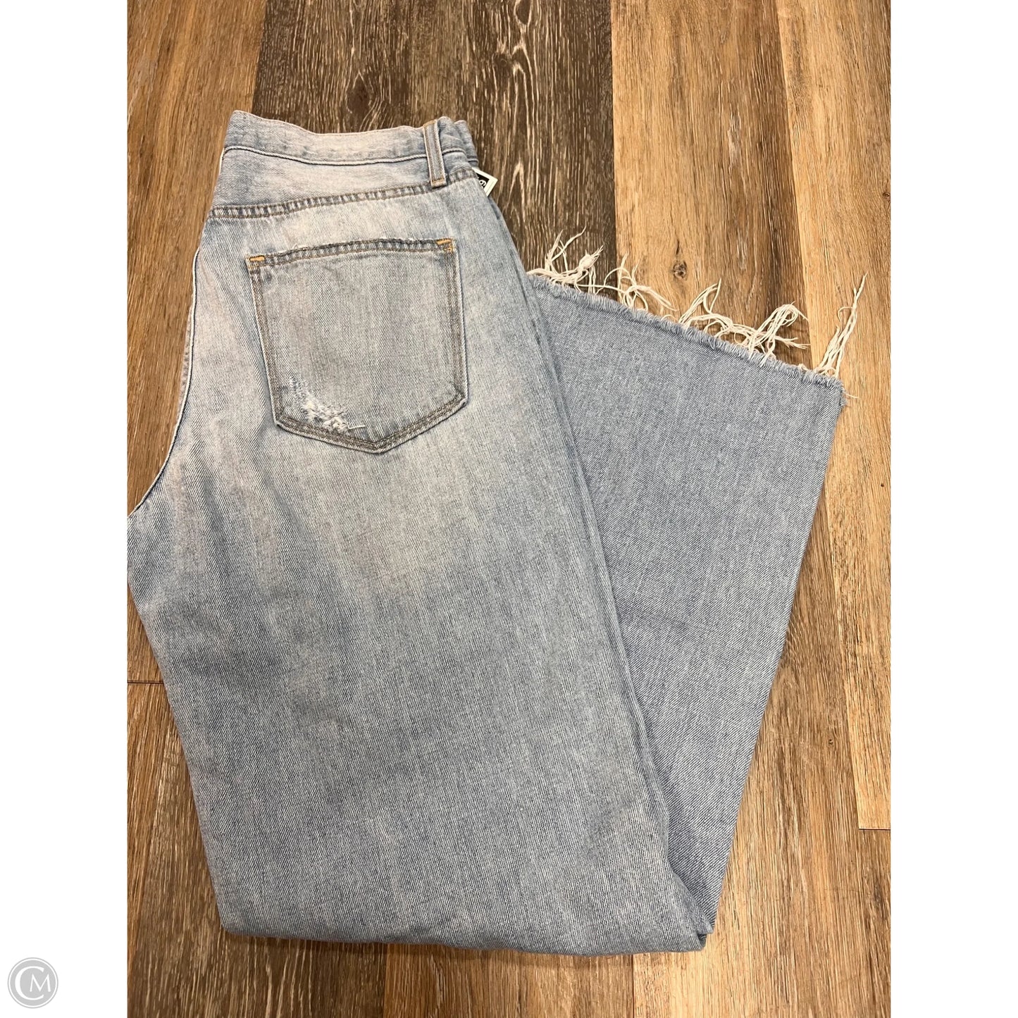 Jeans Straight By Just Black In Blue Denim, Size: 10/30