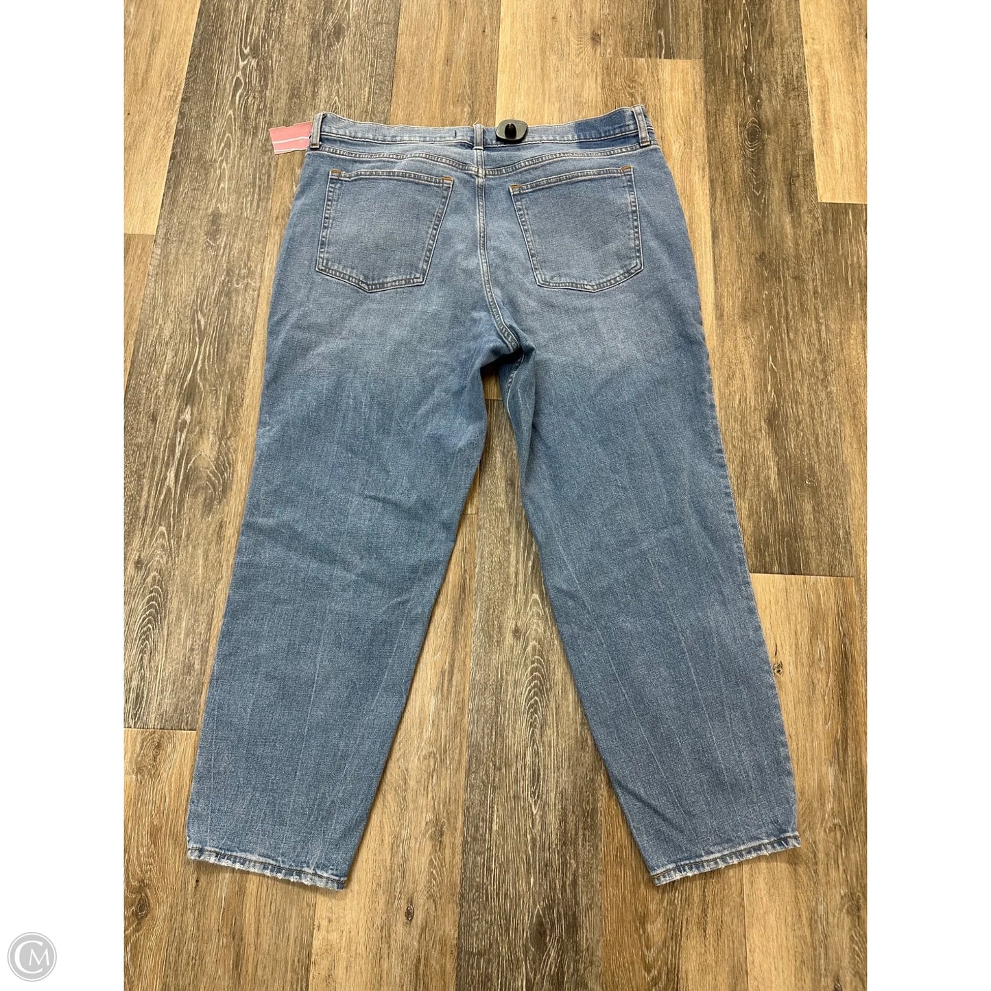 Jeans Straight By Abercrombie And Fitch In Blue Denim, Size: 18