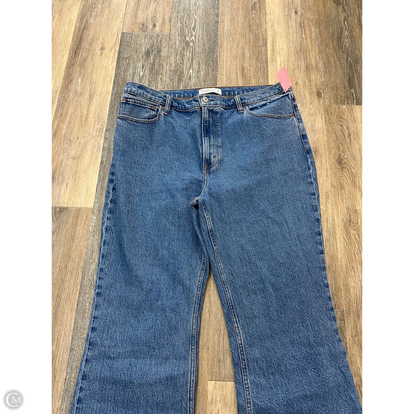 Jeans Flared By Abercrombie And Fitch In Blue Denim, Size: 16