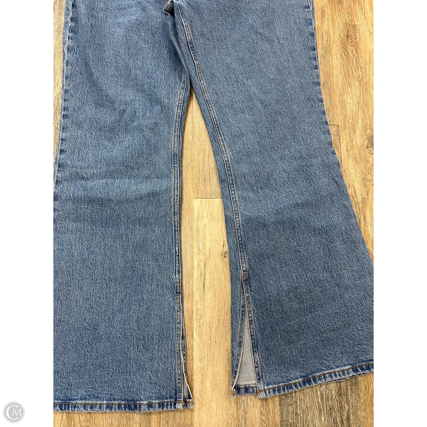 Jeans Flared By Abercrombie And Fitch In Blue Denim, Size: 16