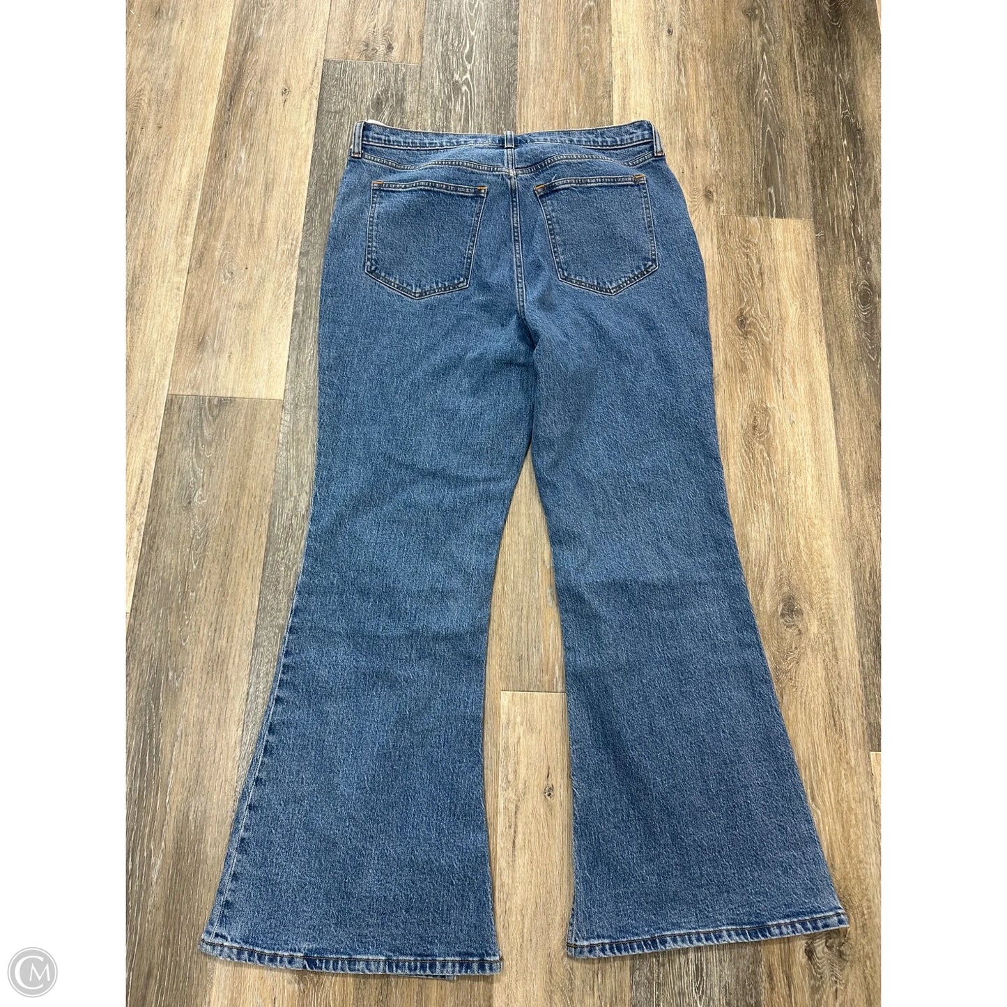 Jeans Flared By Abercrombie And Fitch In Blue Denim, Size: 16