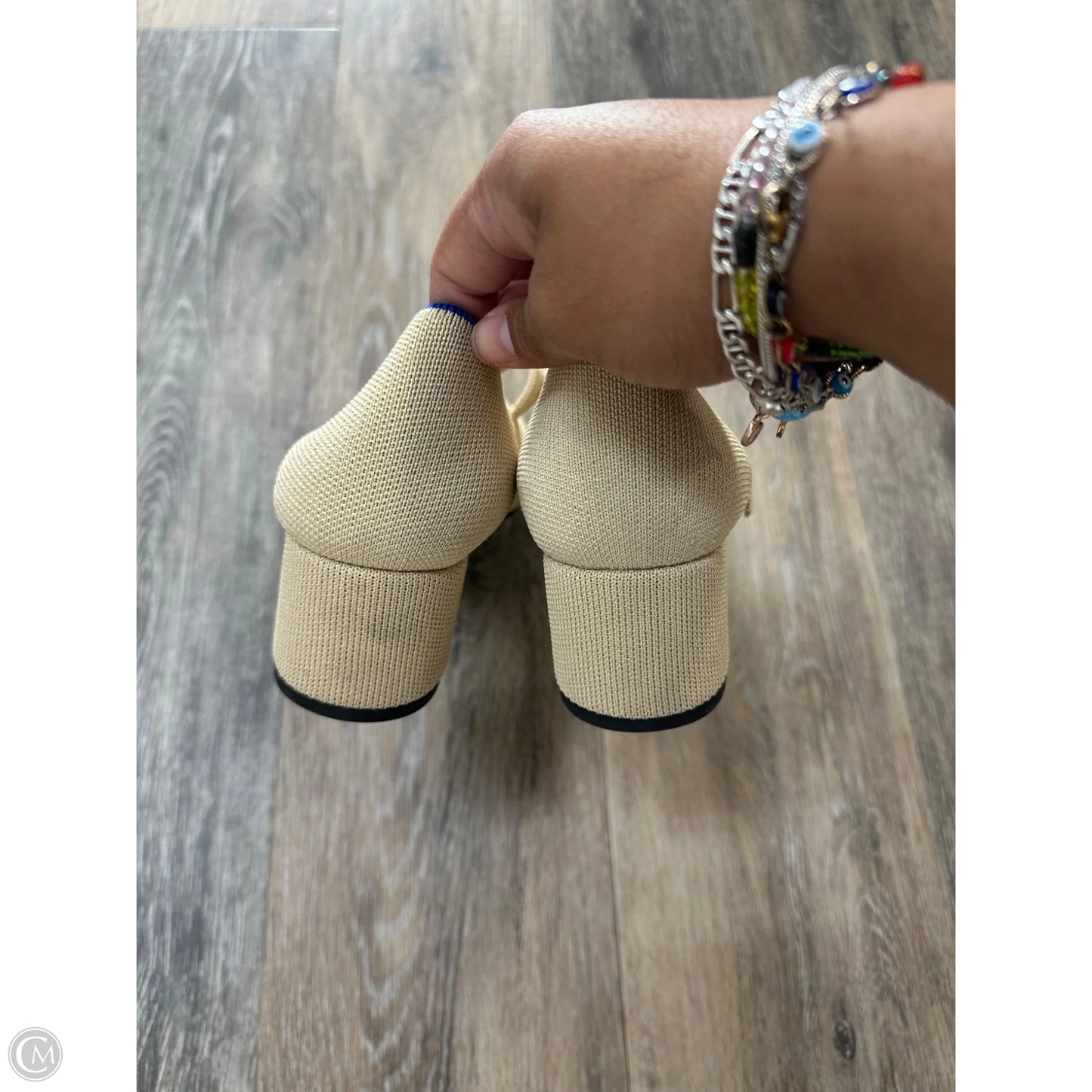Shoes Heels Block By Rothys In Cream, Size: 8