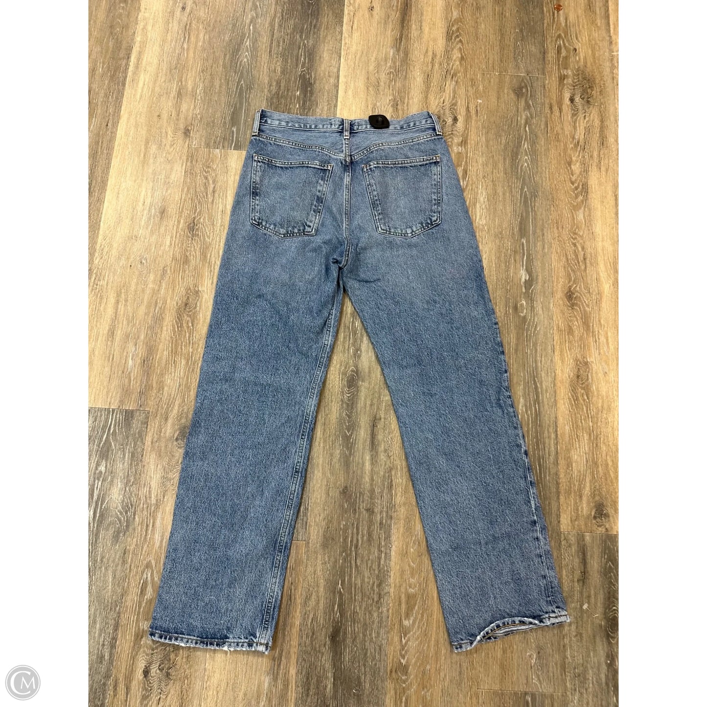 Jeans Straight By Agolde In Blue Denim, Size: 2/26