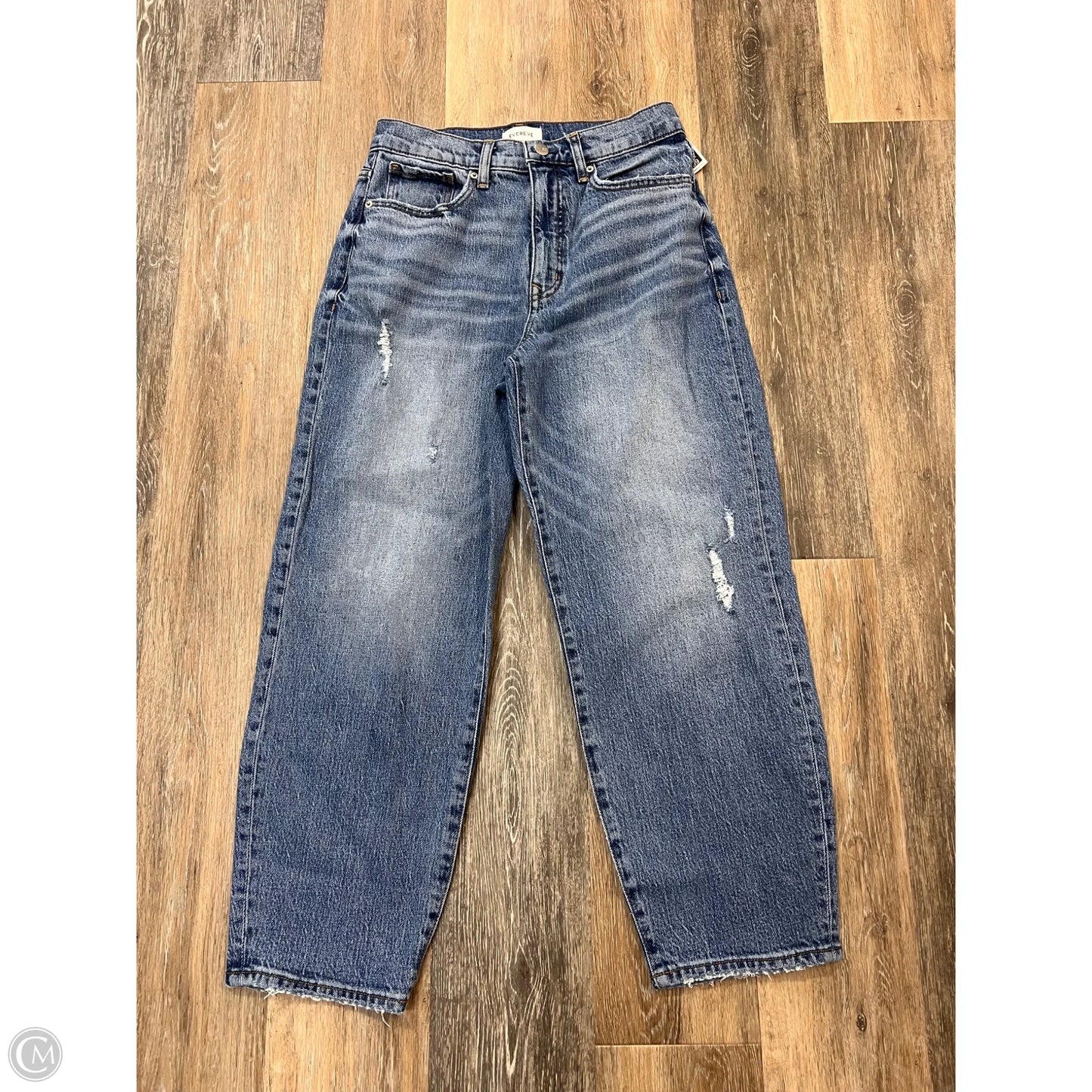 Jeans Straight By Evereve In Blue Denim, Size: 6/28
