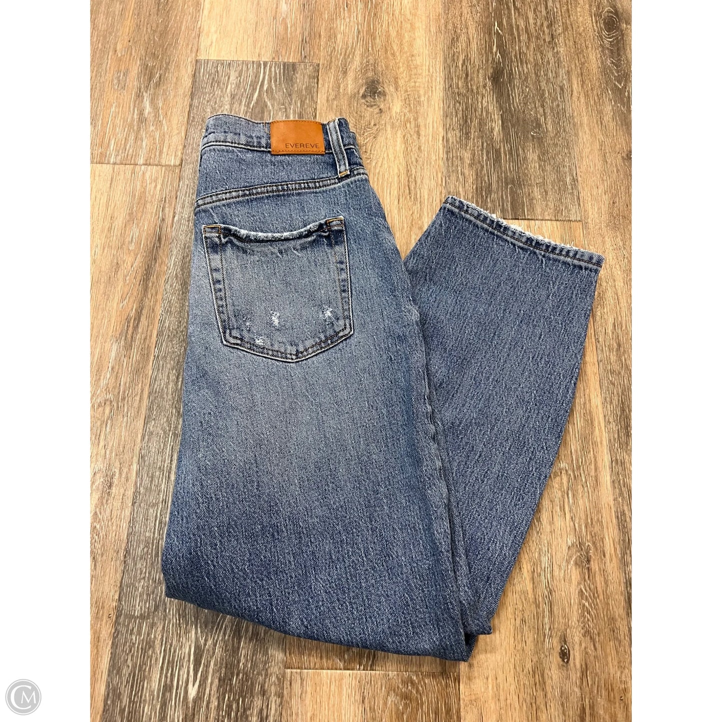 Jeans Straight By Evereve In Blue Denim, Size: 6/28