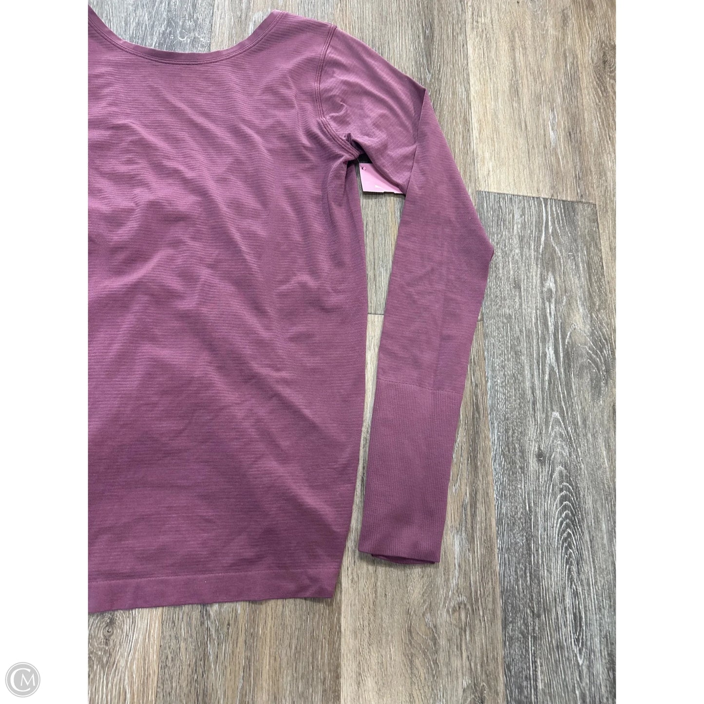 Athletic Top Long Sleeve Collar By Lululemon In Purple, Size: 6