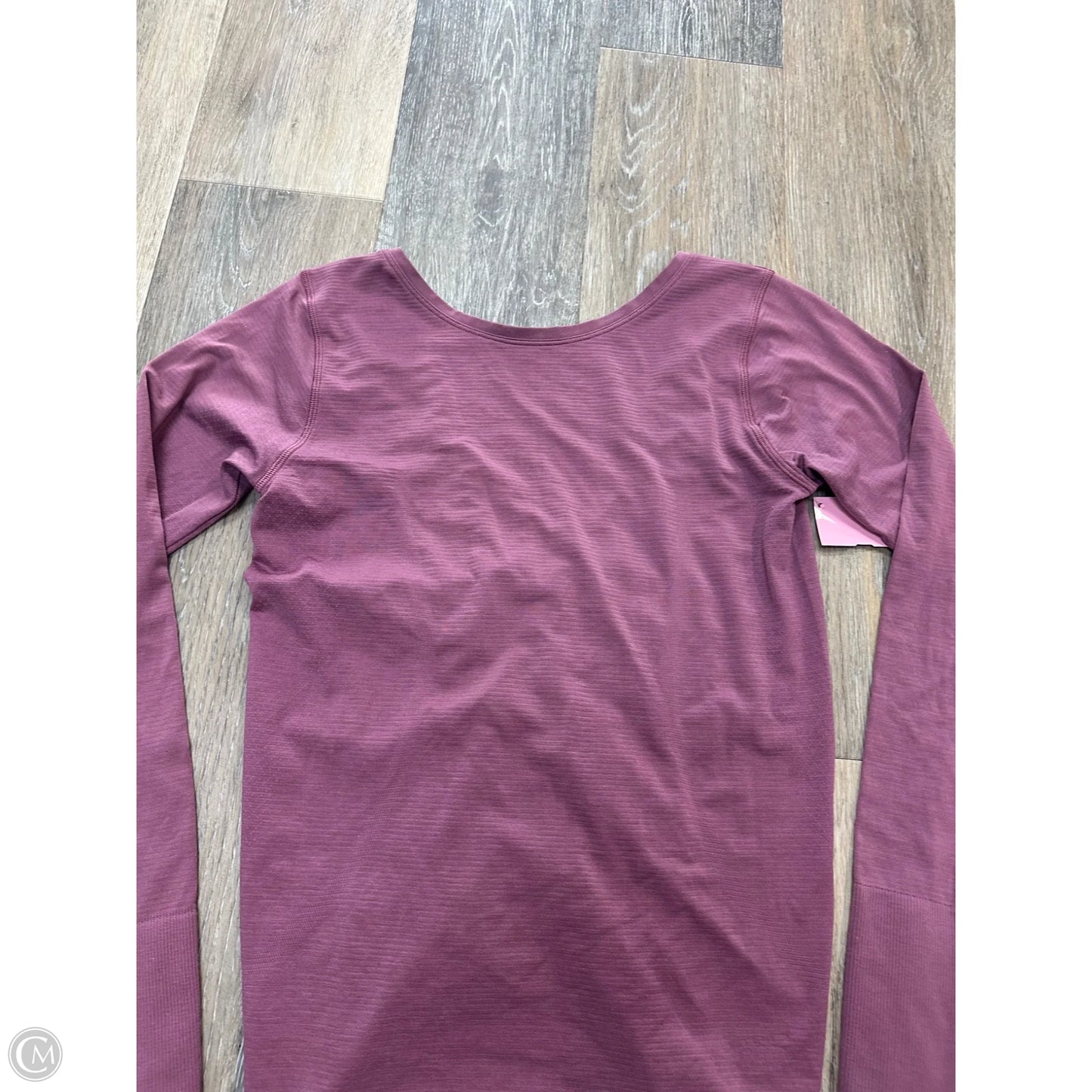 Athletic Top Long Sleeve Collar By Lululemon In Purple, Size: 6