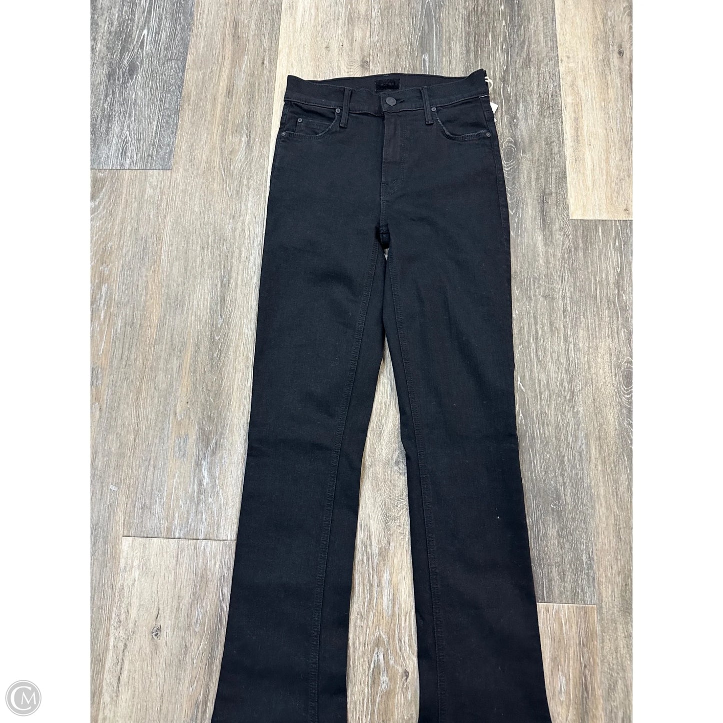 Jeans Designer By Mother Jeans In Black Denim, Size: 0