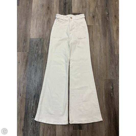 Jeans Designer By Mother Jeans In White Denim, Size: 0/24