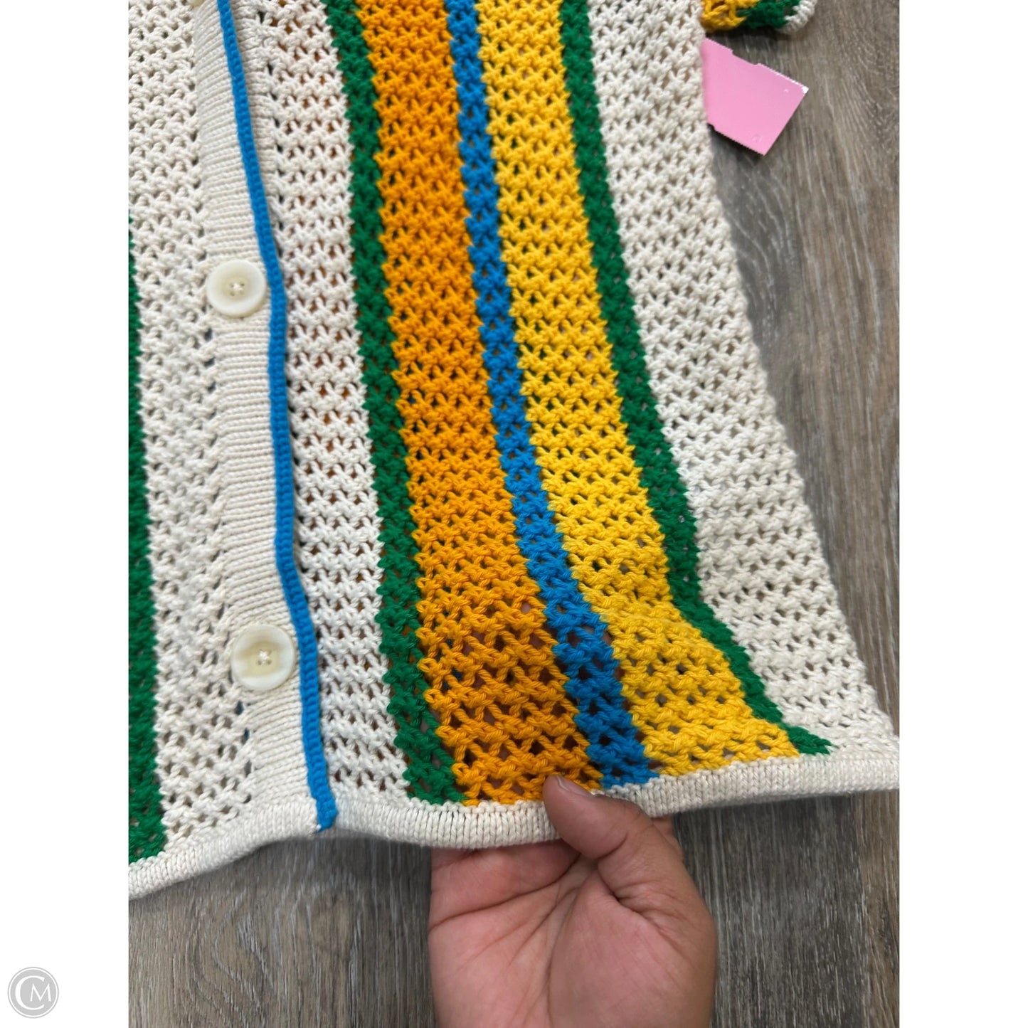 Sweater Designer By Mother In Multi-colored, Size: Xs