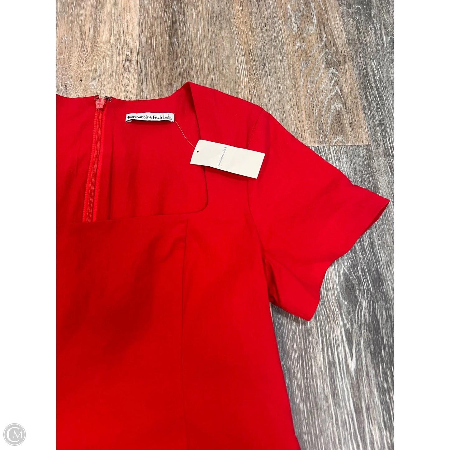 Dress Casual Short By Abercrombie And Fitch In Red, Size: L
