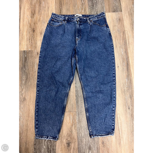 Jeans Straight By Abercrombie And Fitch In Blue Denim, Size: 16