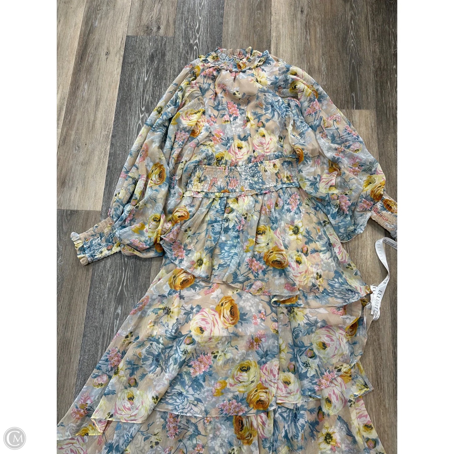 Dress Party Long By Elliatt In Floral Print, Size: M