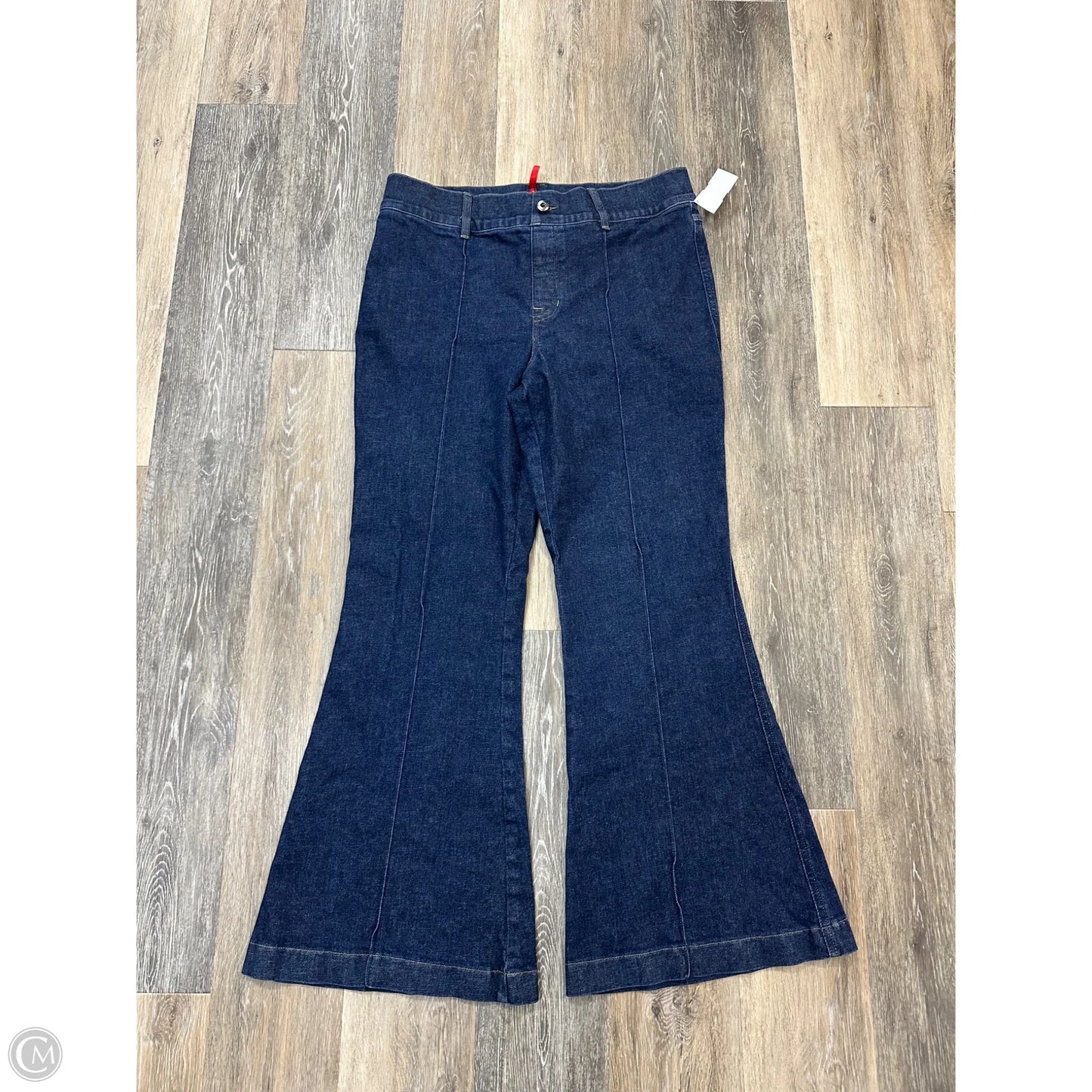 Jeans Flared By Spanx In Blue Denim, Size: 1x