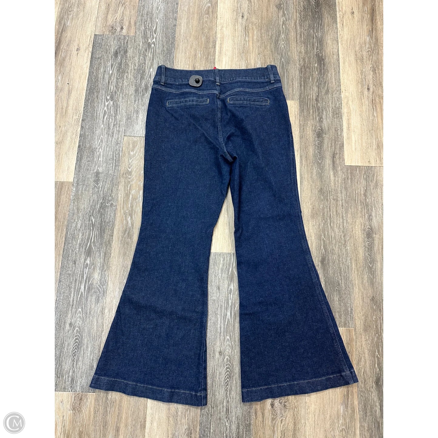 Jeans Flared By Spanx In Blue Denim, Size: 1x