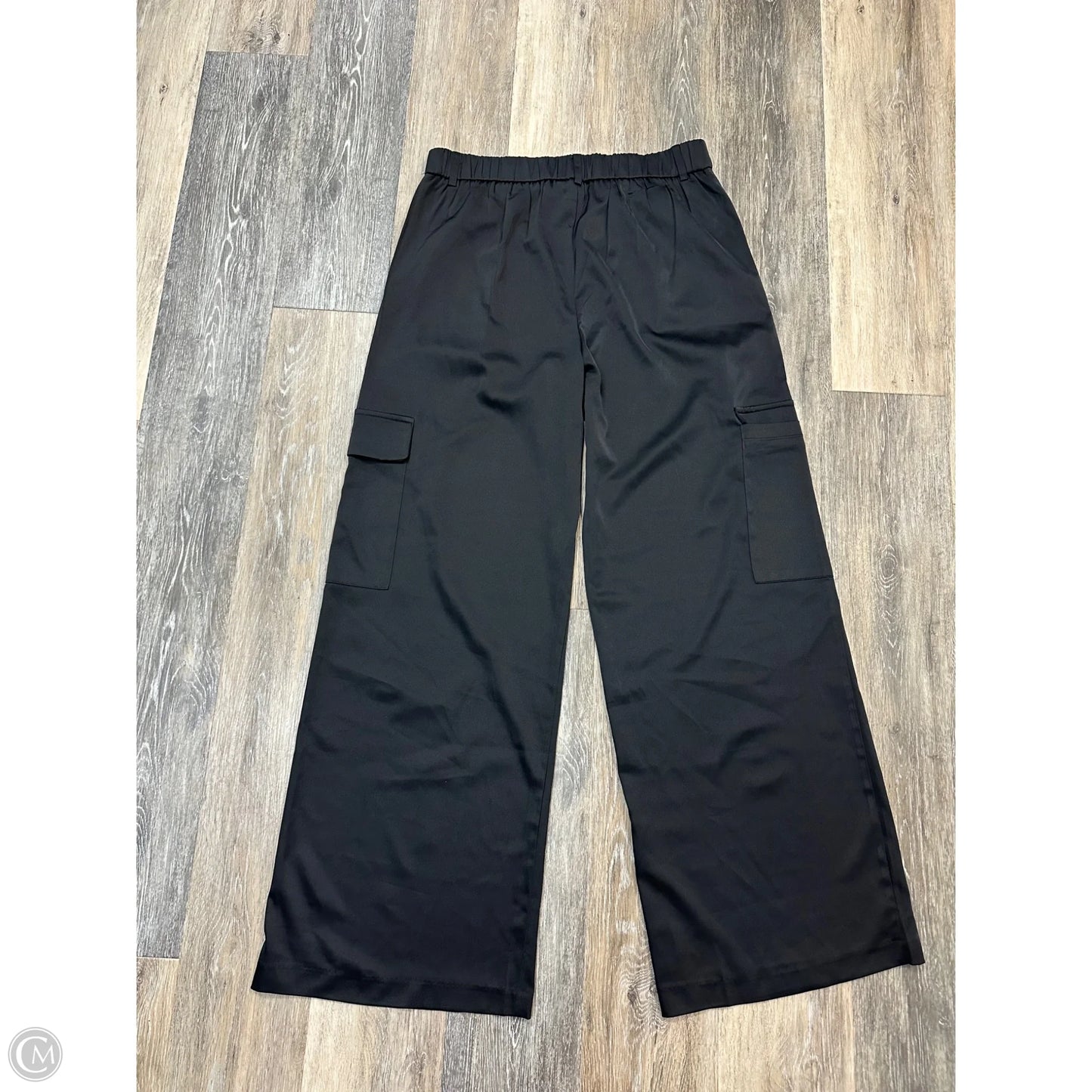 Pants Wide Leg By Sans Souci In Black & Blue, Size: L