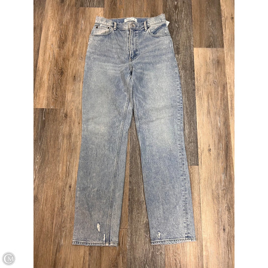 Jeans Straight By Abercrombie And Fitch In Blue Denim, Size: 4