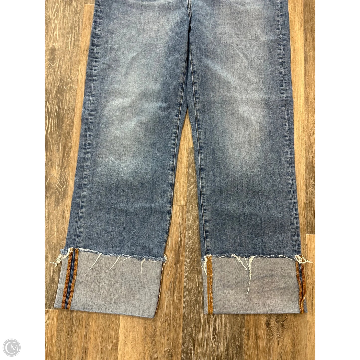 Jeans Wide Leg By Pilcro In Blue Denim, Size: 16l