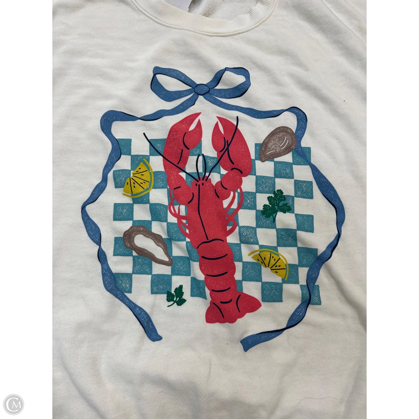 Sweatshirt Crewneck By Originality In Cream, Size: Xl