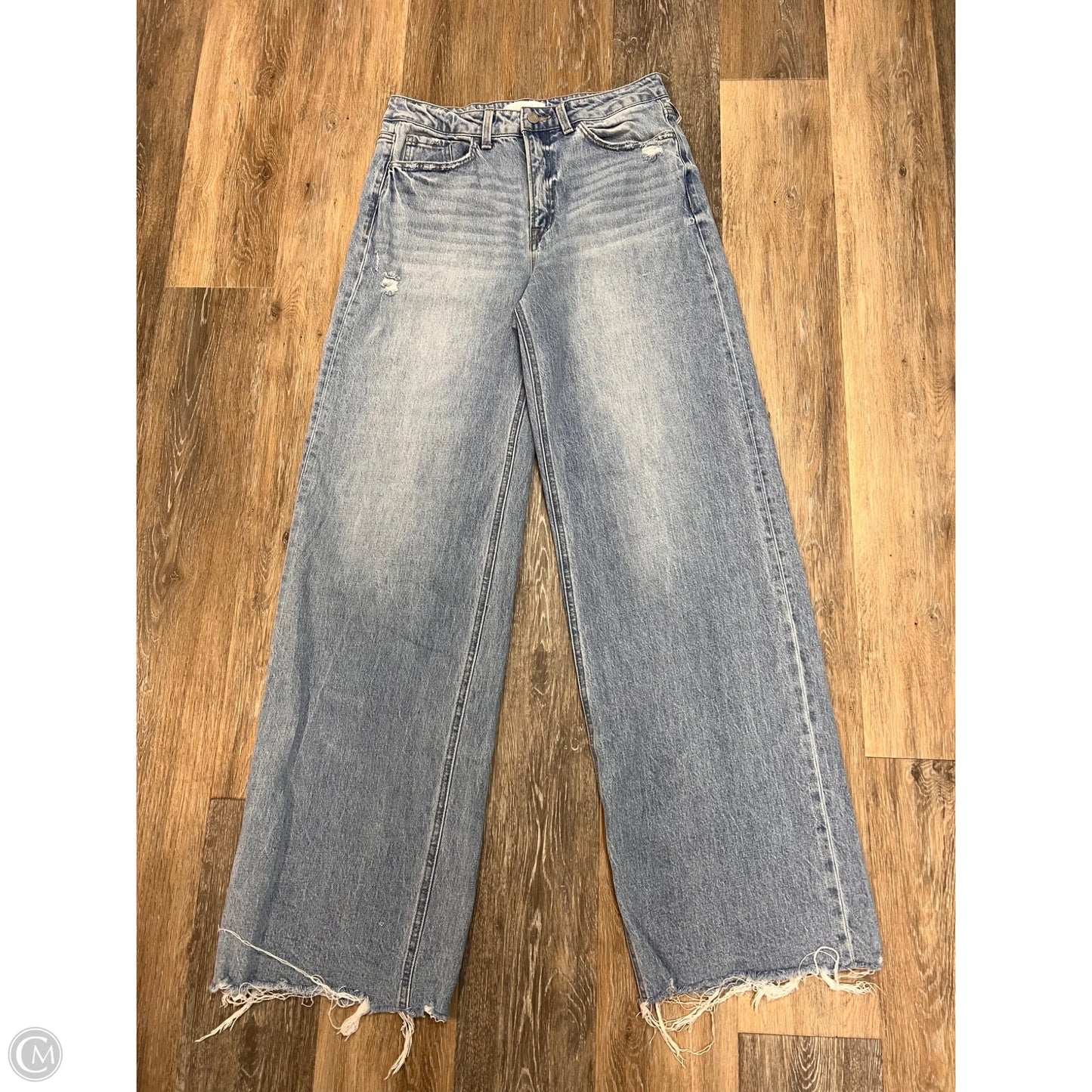 Jeans Wide Leg By Vervet In Blue Denim, Size: 8/29