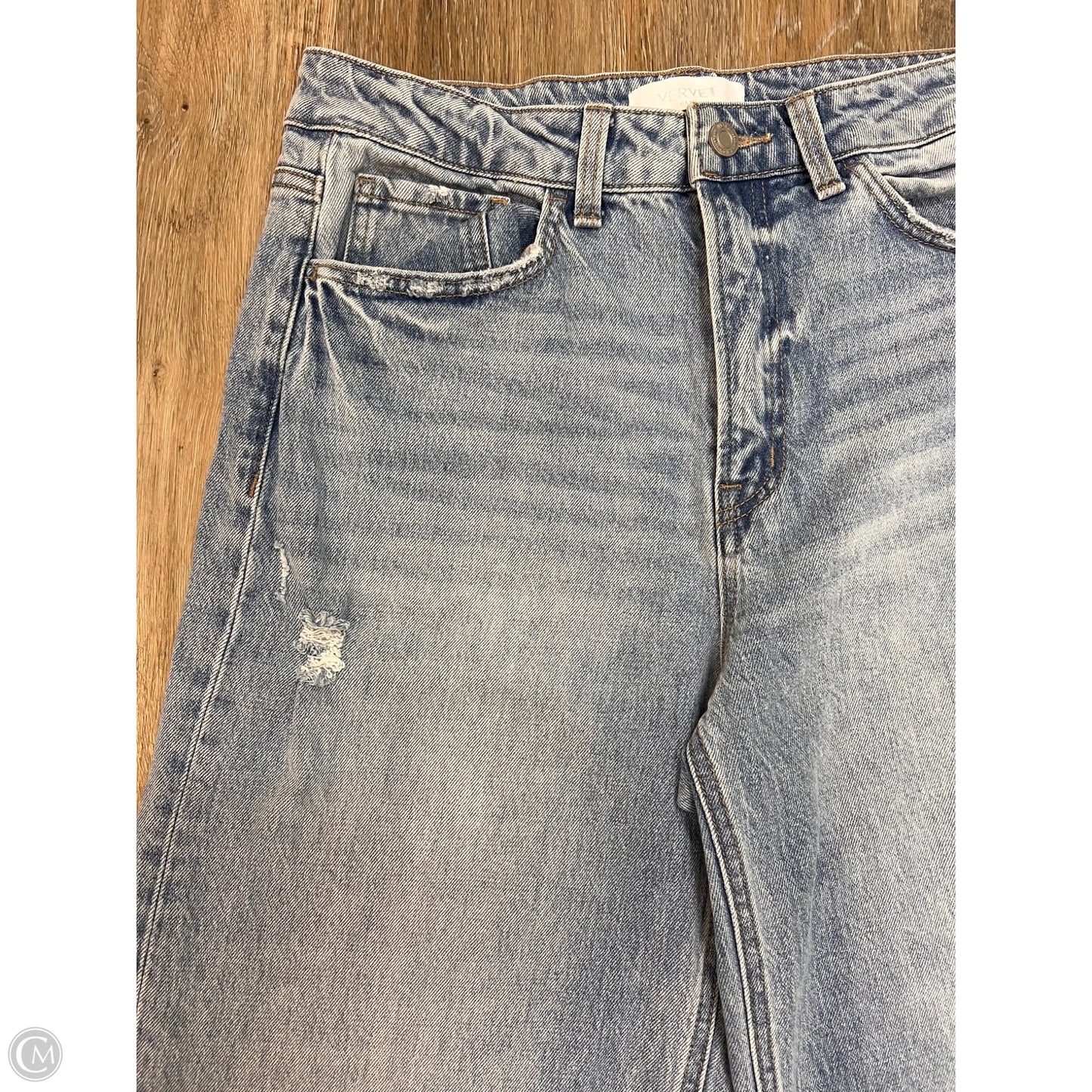 Jeans Wide Leg By Vervet In Blue Denim, Size: 8/29