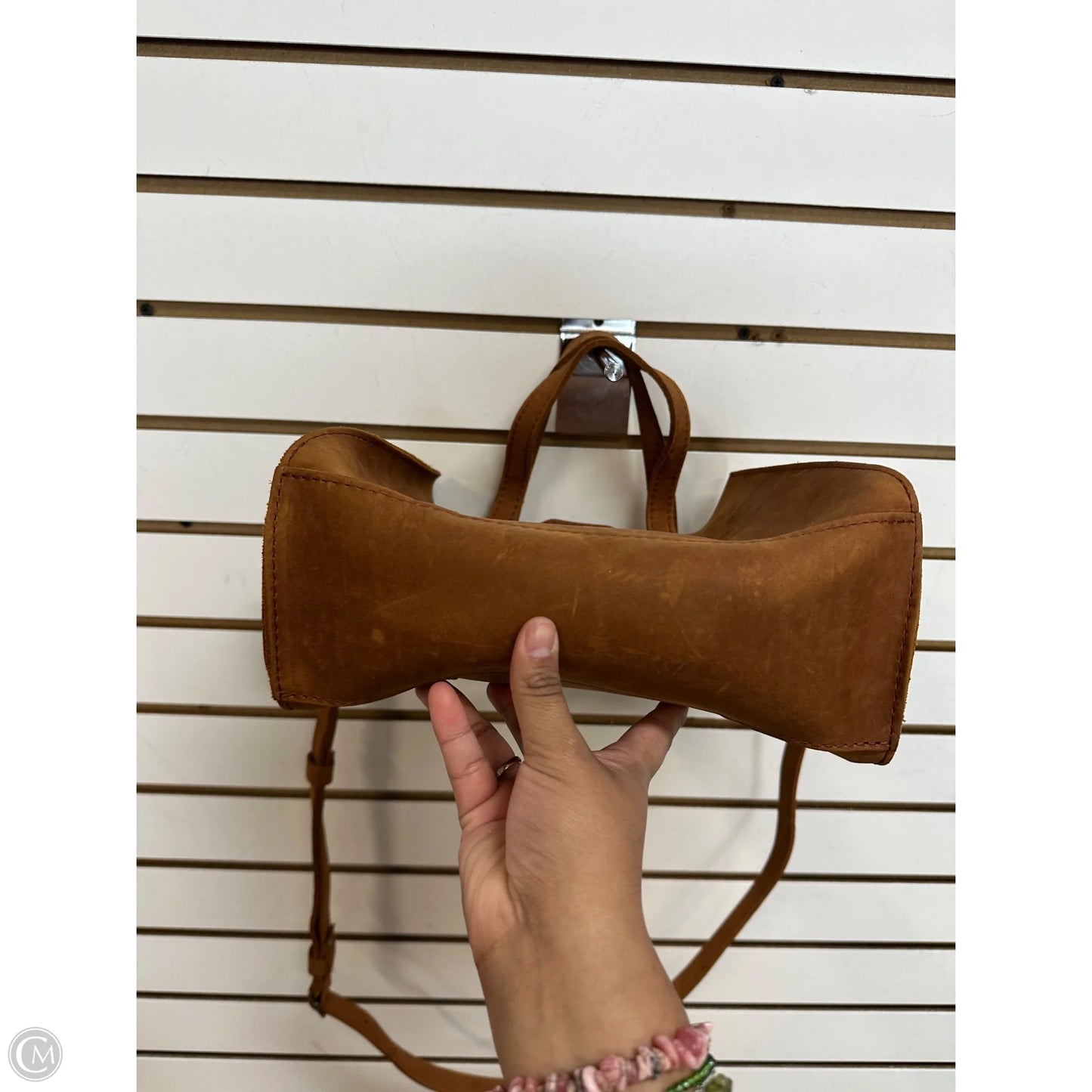 Crossbody Leather By Portland Leather Co., Size: Medium