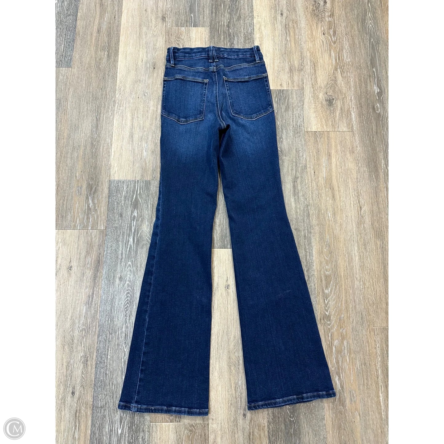 Jeans Boot Cut By Good American In Blue Denim, Size: 4
