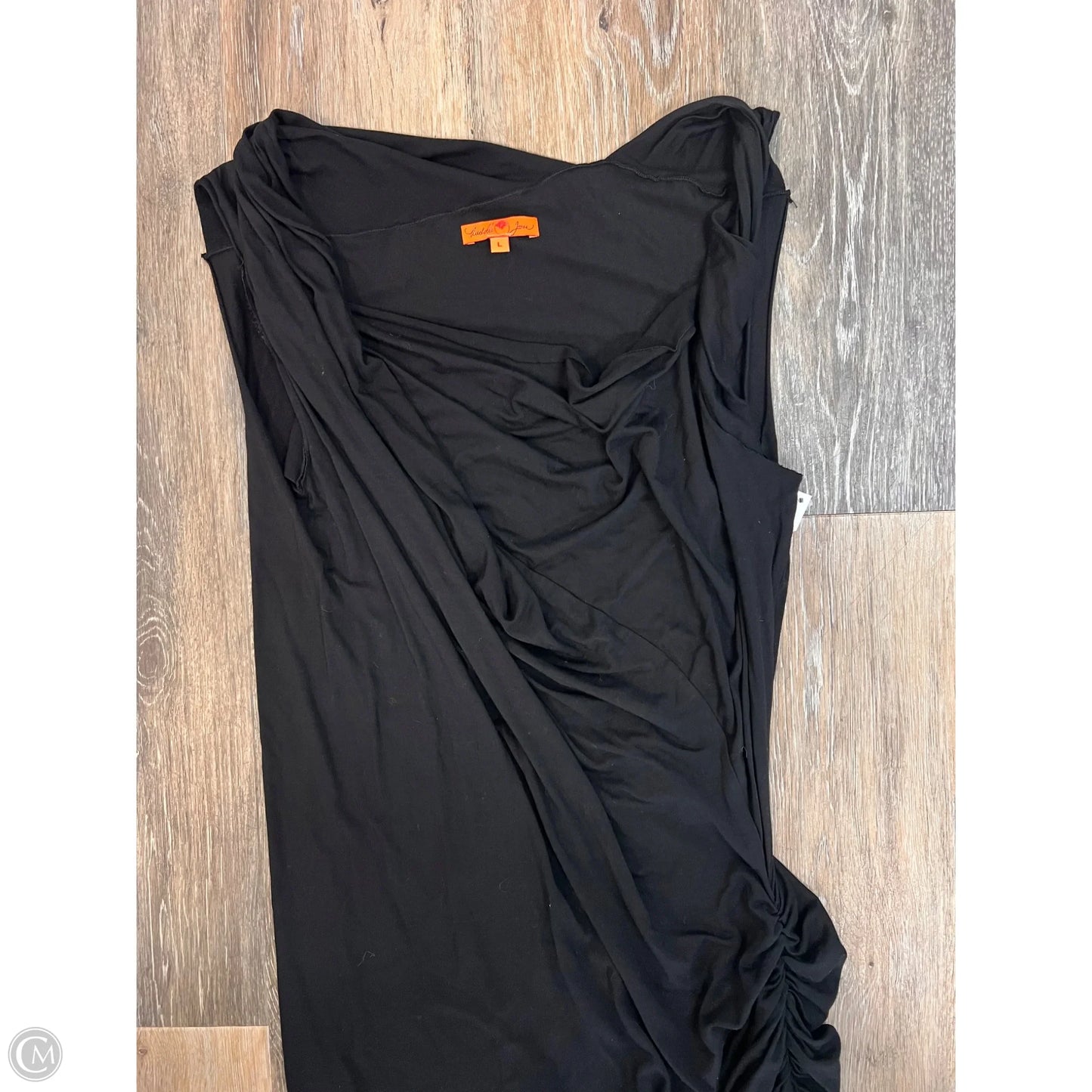 Dress Casual Maxi By Michelle Jonas In Black, Size: L