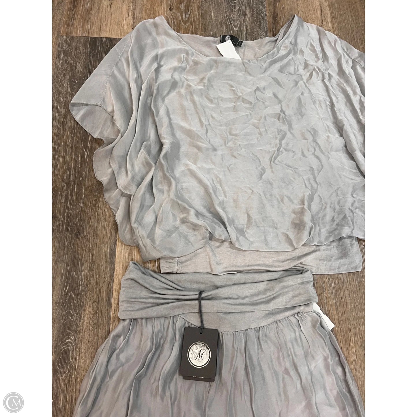 Pants Set 2pc By Made In Italy In Grey, Size: M