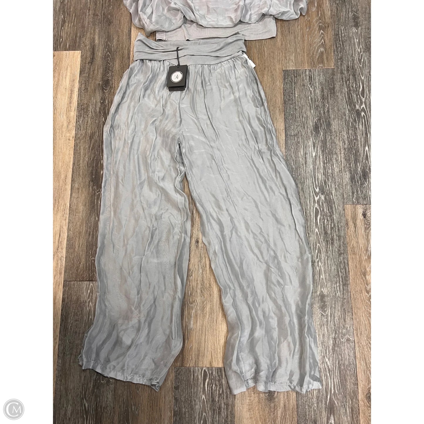 Pants Set 2pc By Made In Italy In Grey, Size: M