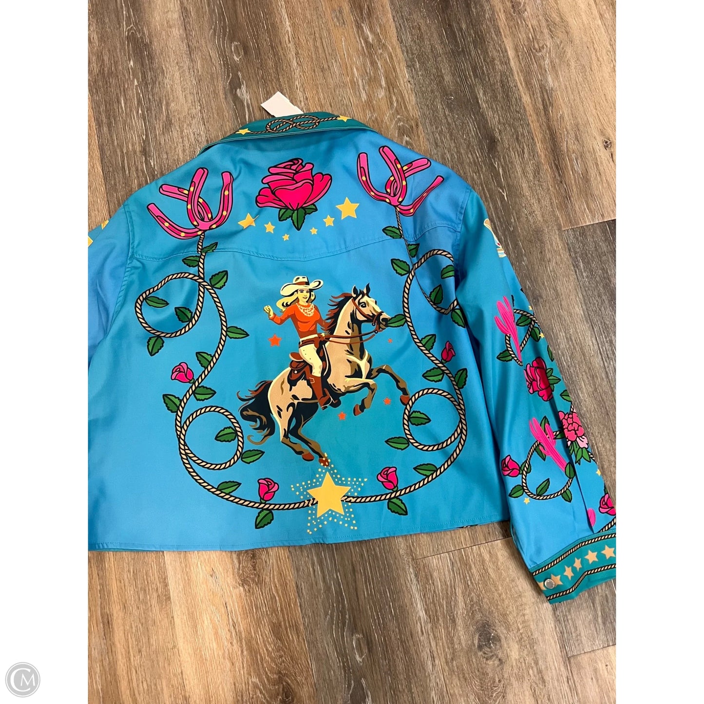 Blouse Long Sleeve By Lucky and Blessed In Multi-colored, Size: M