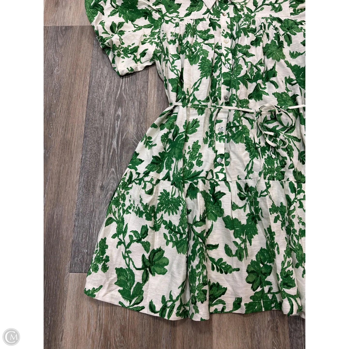 Dress Casual Short By Pinch In Green & White, Size: M