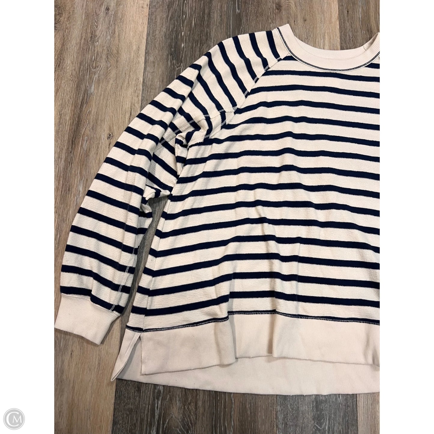 Sweatshirt Crewneck By Aerie In Striped Pattern, Size: Xxl
