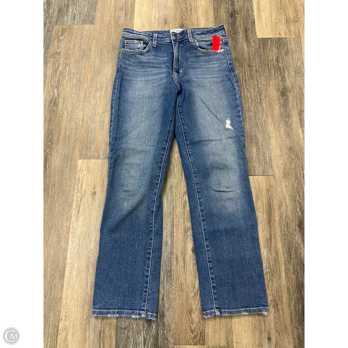 Jeans Straight By Just Black In Blue Denim, Size: 8