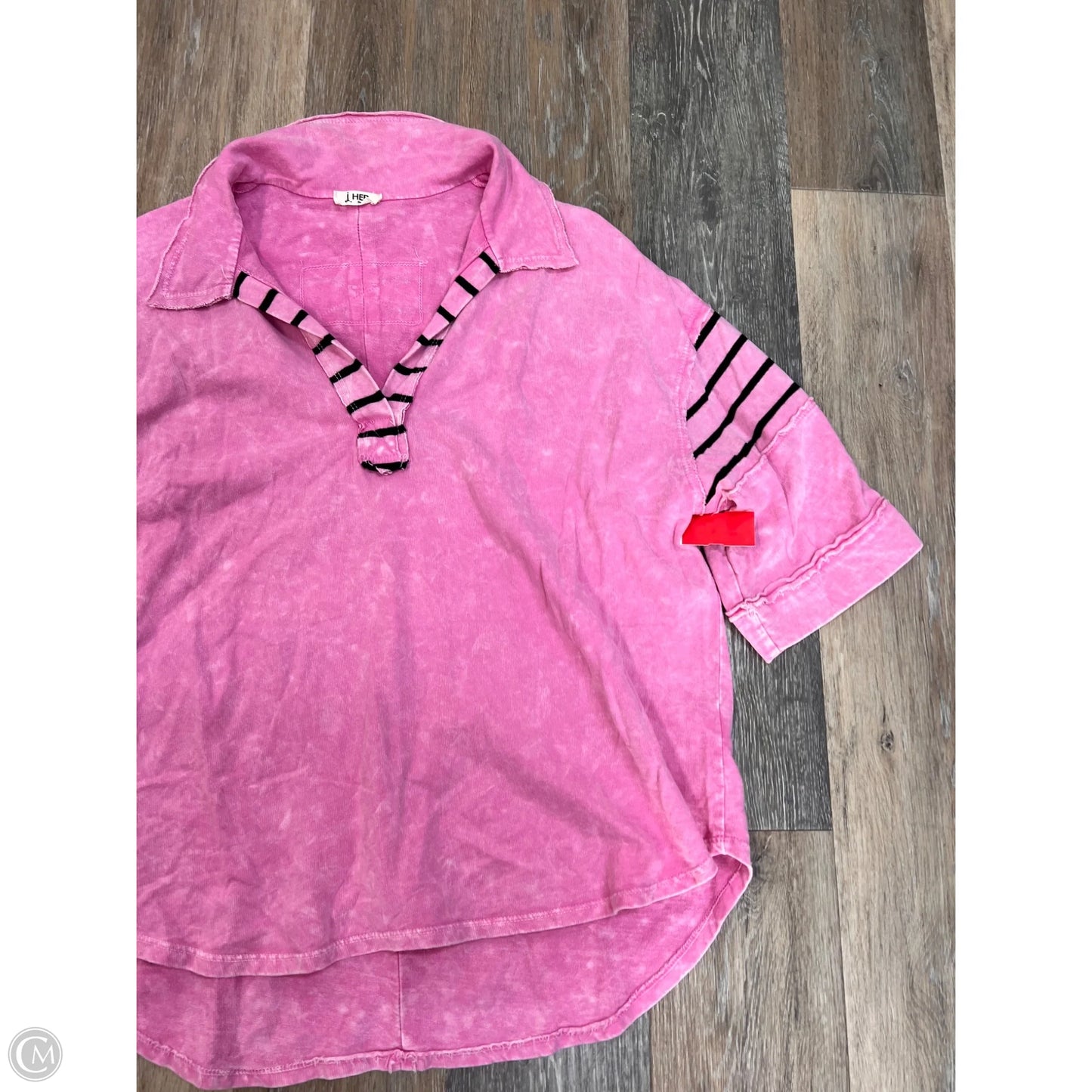 Top Short Sleeve By J. Her In Pink, Size: M