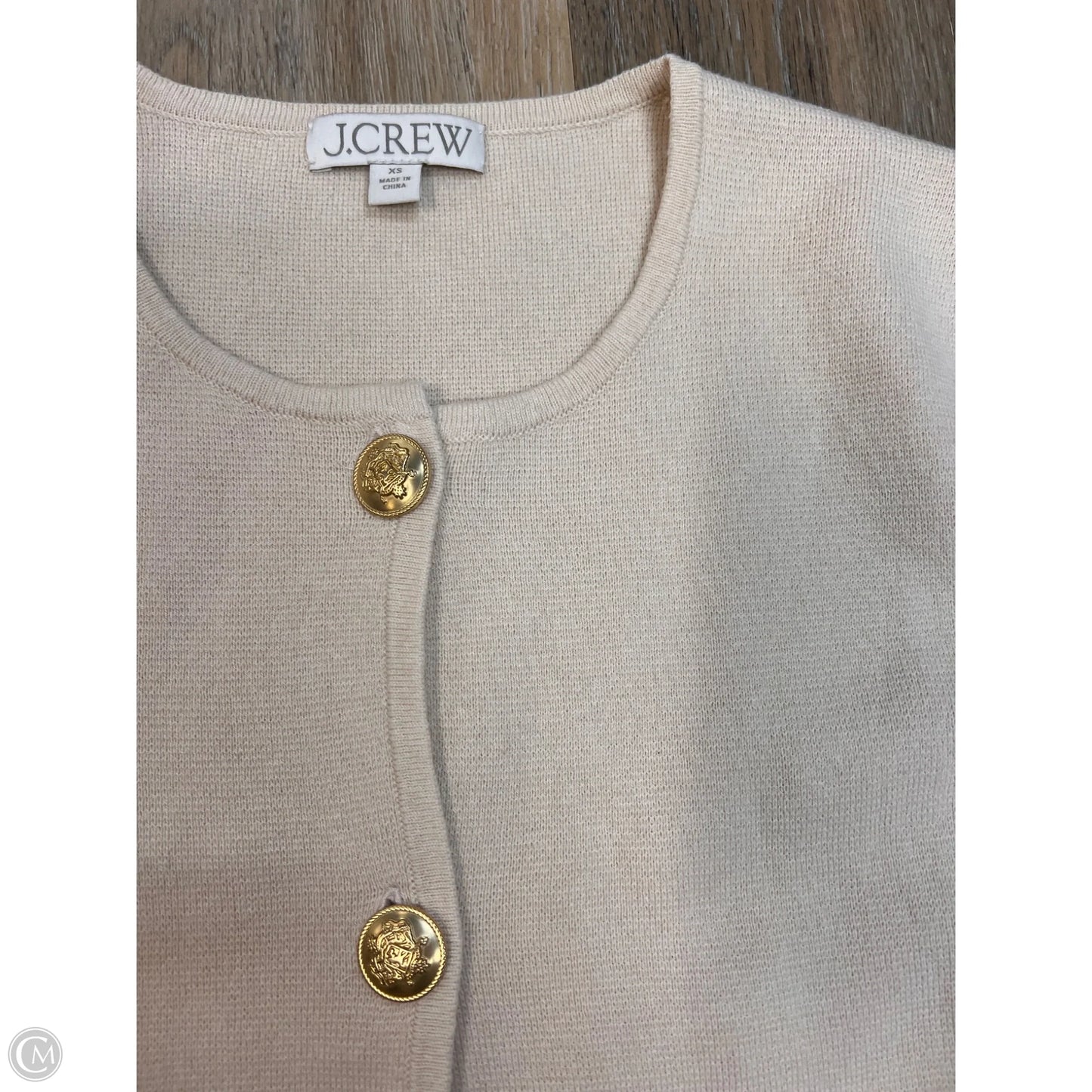 Sweater Cardigan By J. Crew In Cream, Size: Xs
