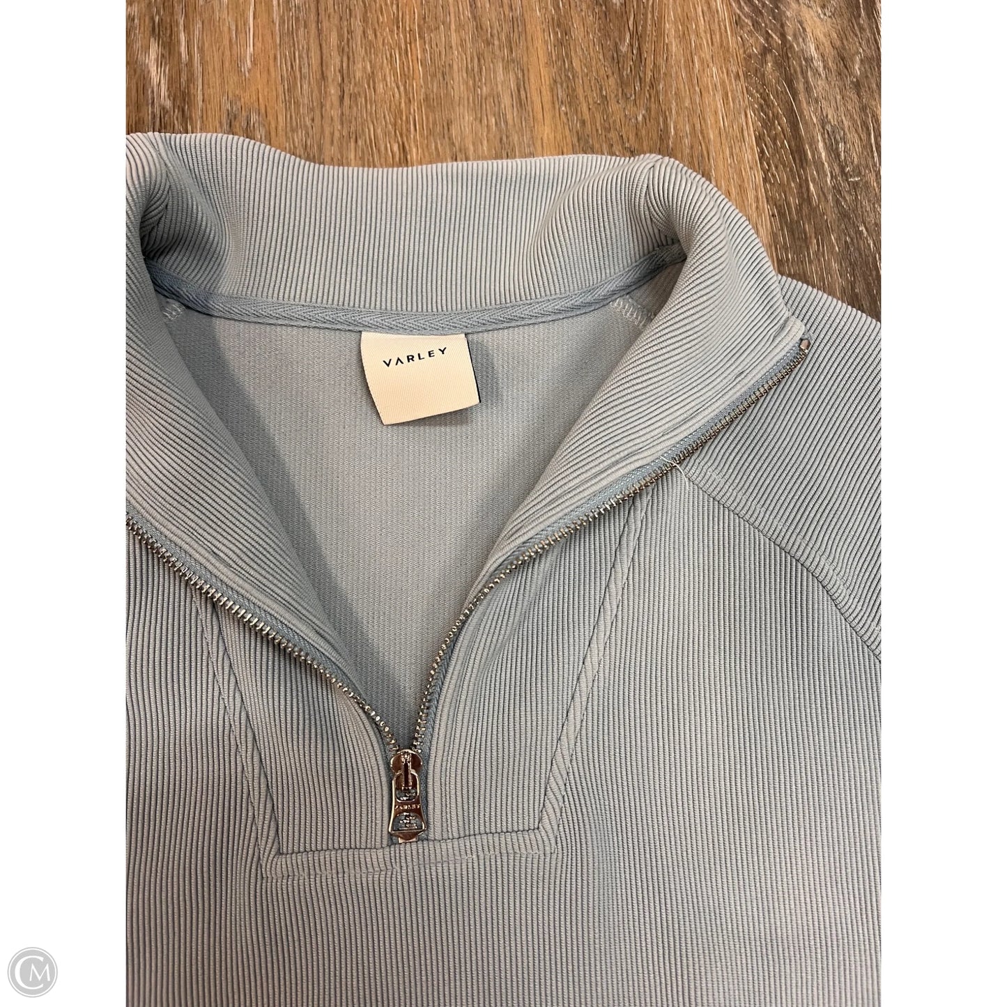 Athletic Sweatshirt Collar By Varley In Blue, Size: S