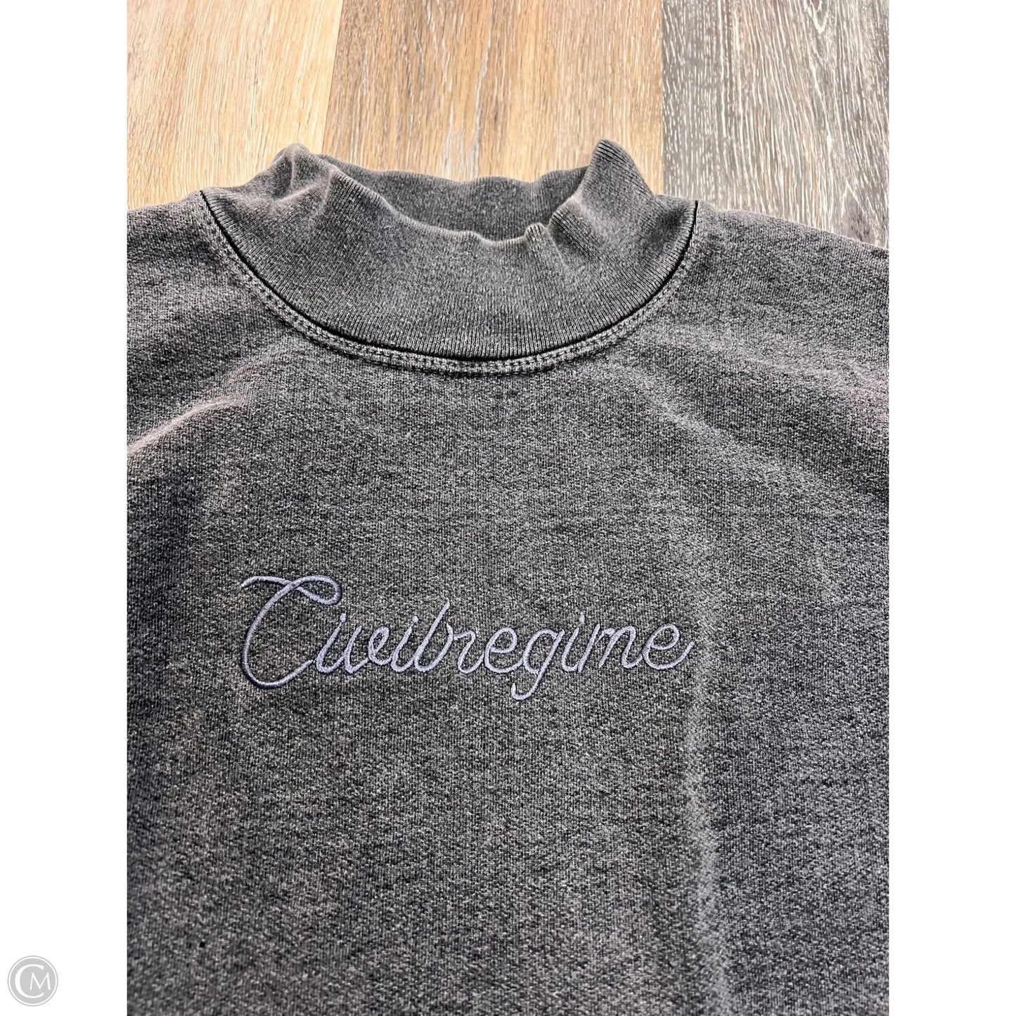 Sweatshirt Crewneck By CIVILREGIME In Grey, Size: Xs