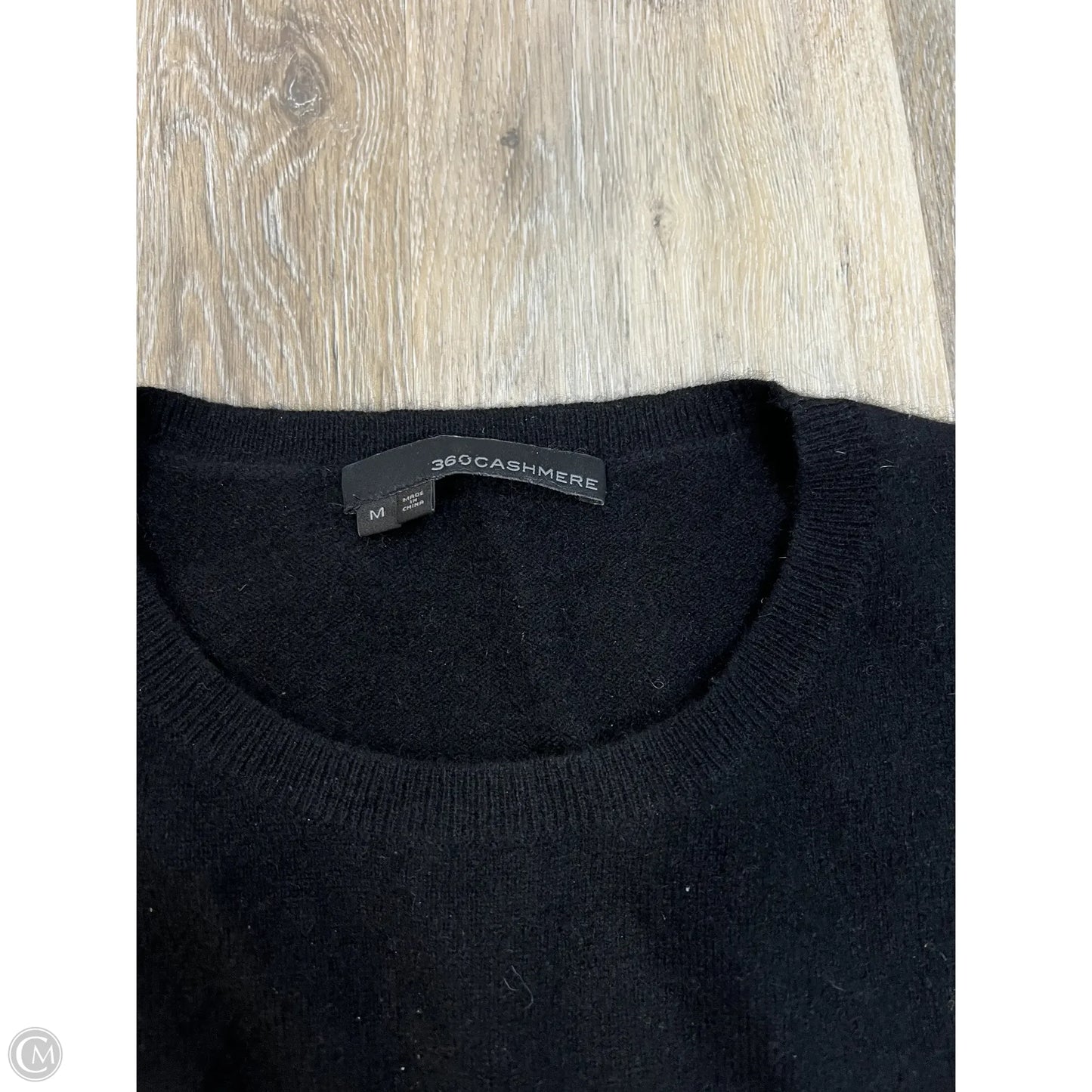 Sweater Cashmere Short Sleeve By 360cashmere In Black, Size: M