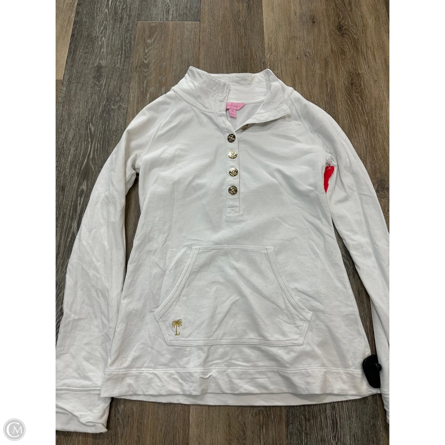 Top Long Sleeve Designer By Lilly Pulitzer In White, Size: Xs