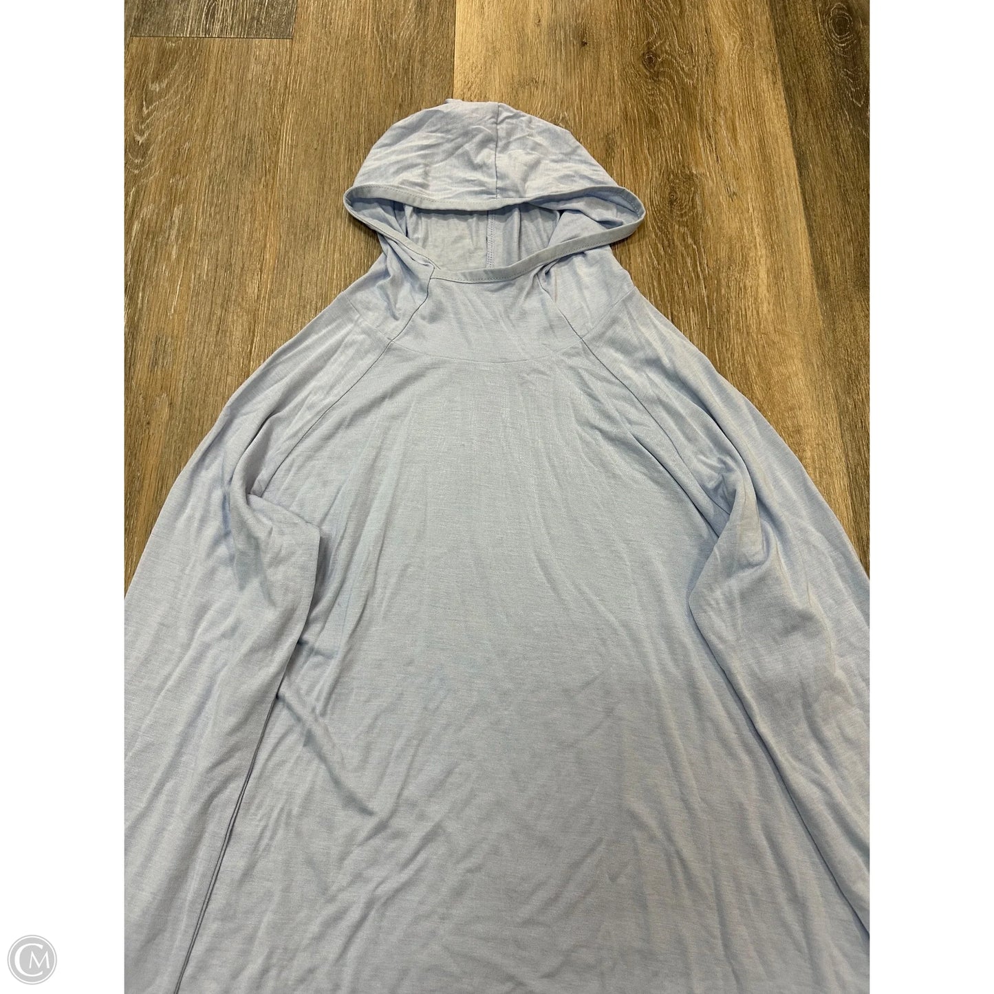 Athletic Top Long Sleeve Hoodie By Free Fly In Blue, Size: S